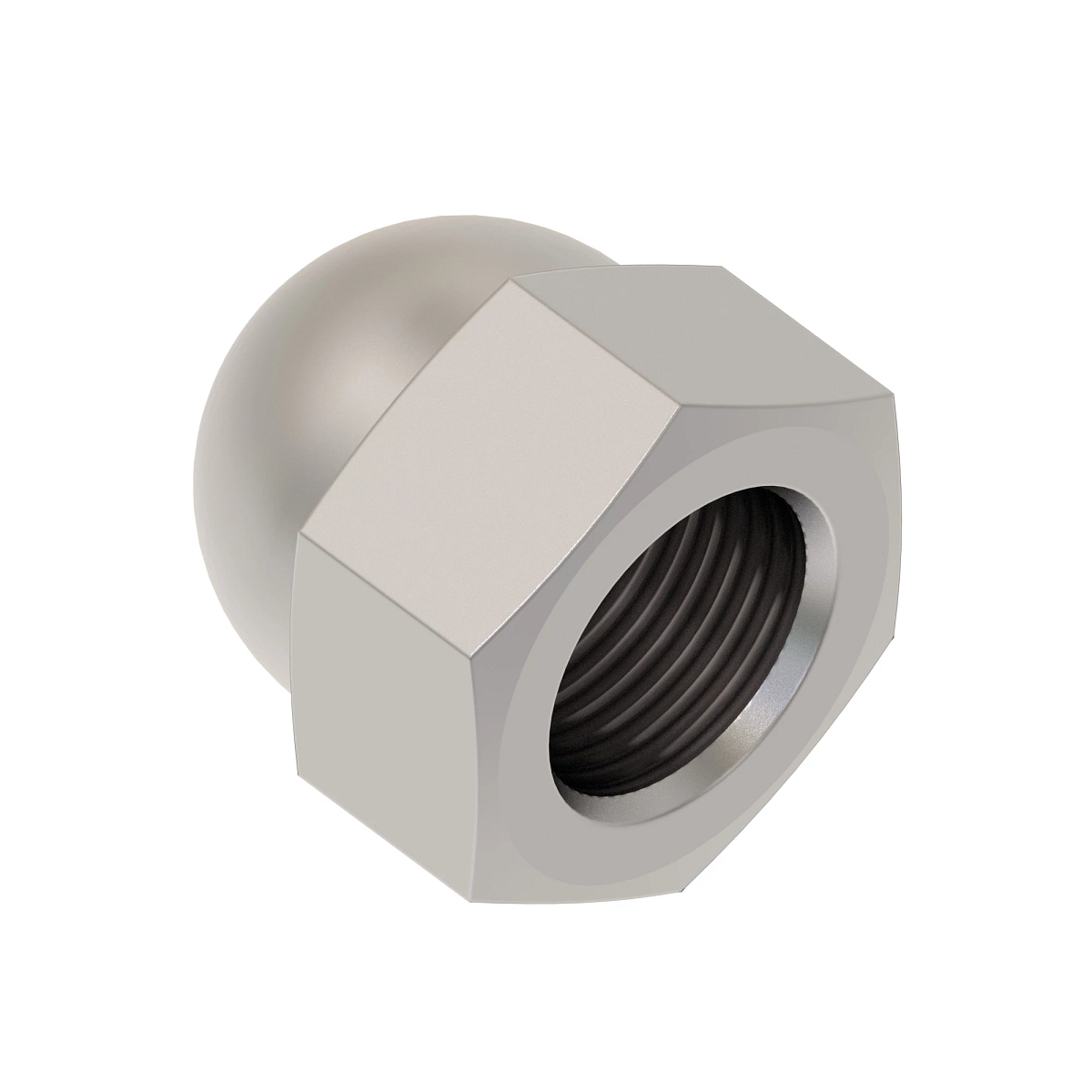 John Deere Hexagonal Crown Nut, 1/4" - 14H673