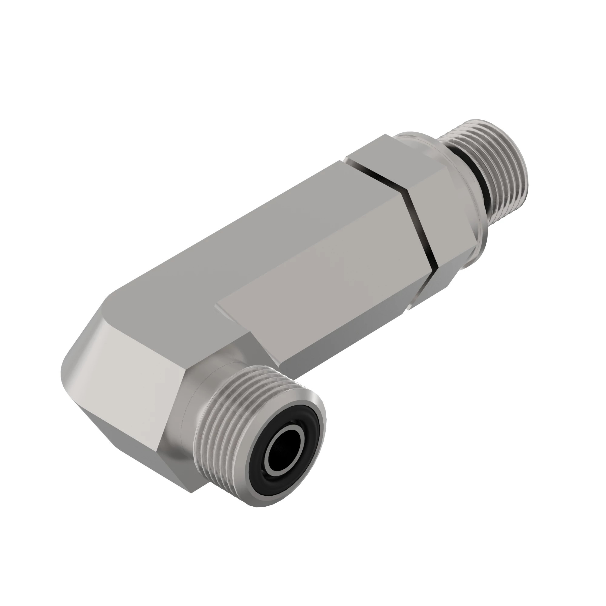 90DEG ADJ STUD ELB LONG,S-RING