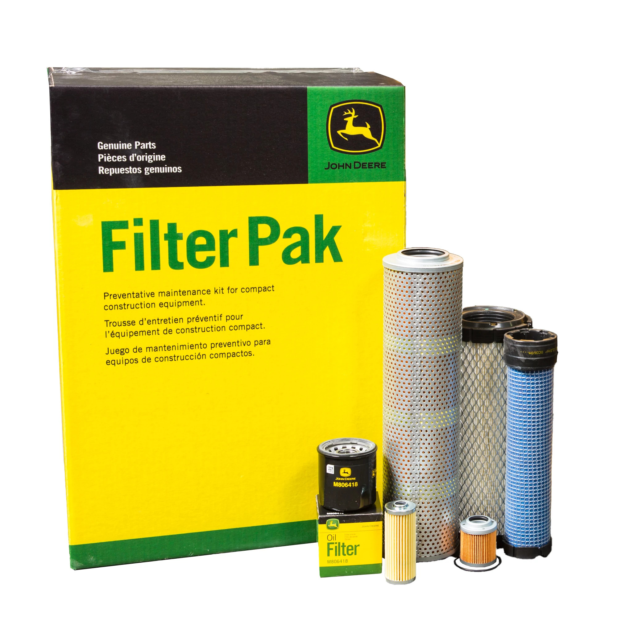 John Deere 1000 Hour Filter Pak for Compact Construction - AT534505