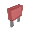 John Deere 0 Ampere, red, miniature blade -