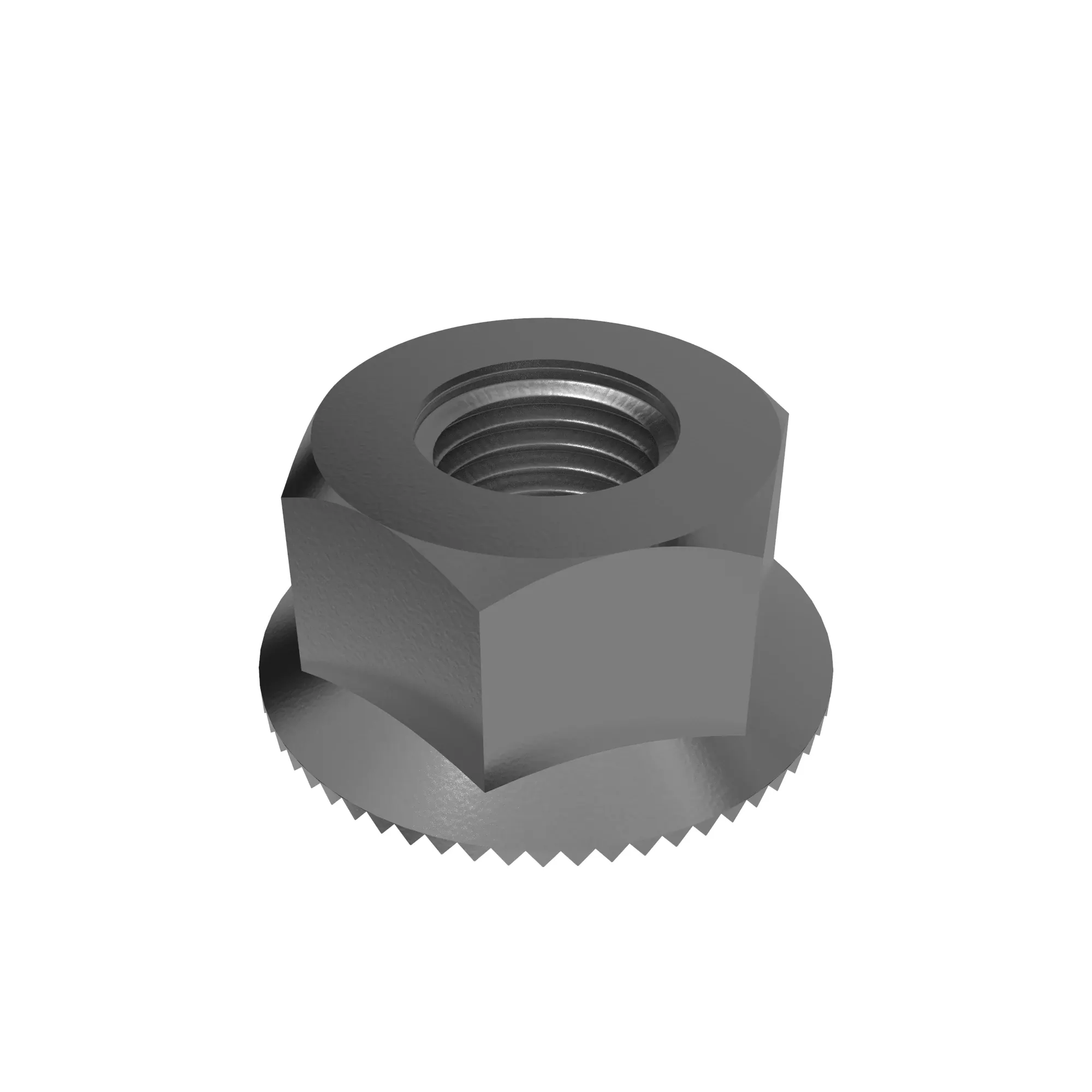 NUT, FLANGE SERRATED-3/8