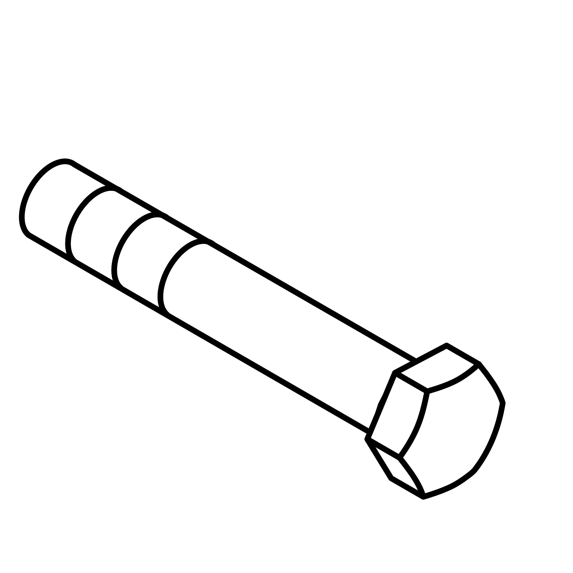 John Deere Hexagonal Head Cap Screw, M16 X 45 - 19M7396