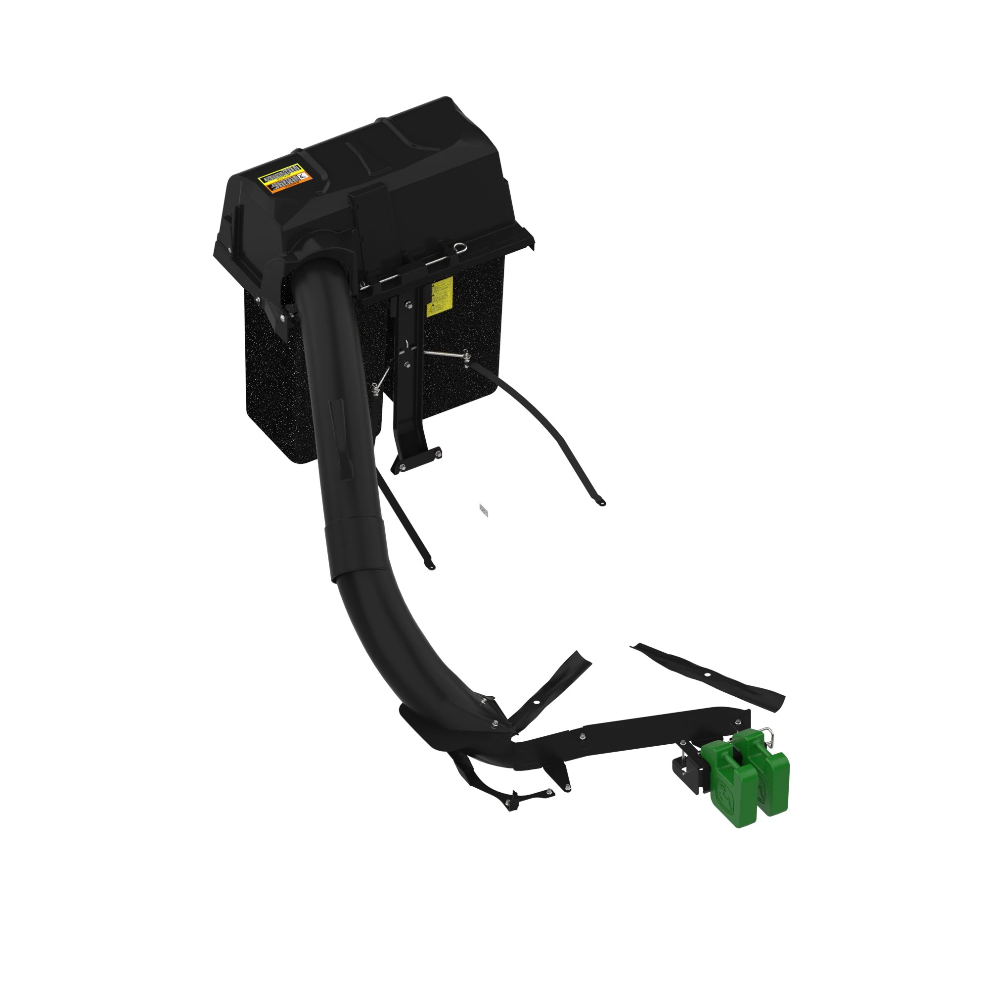 BUC11760: Material Collection System with Chute, Weights, Hitch