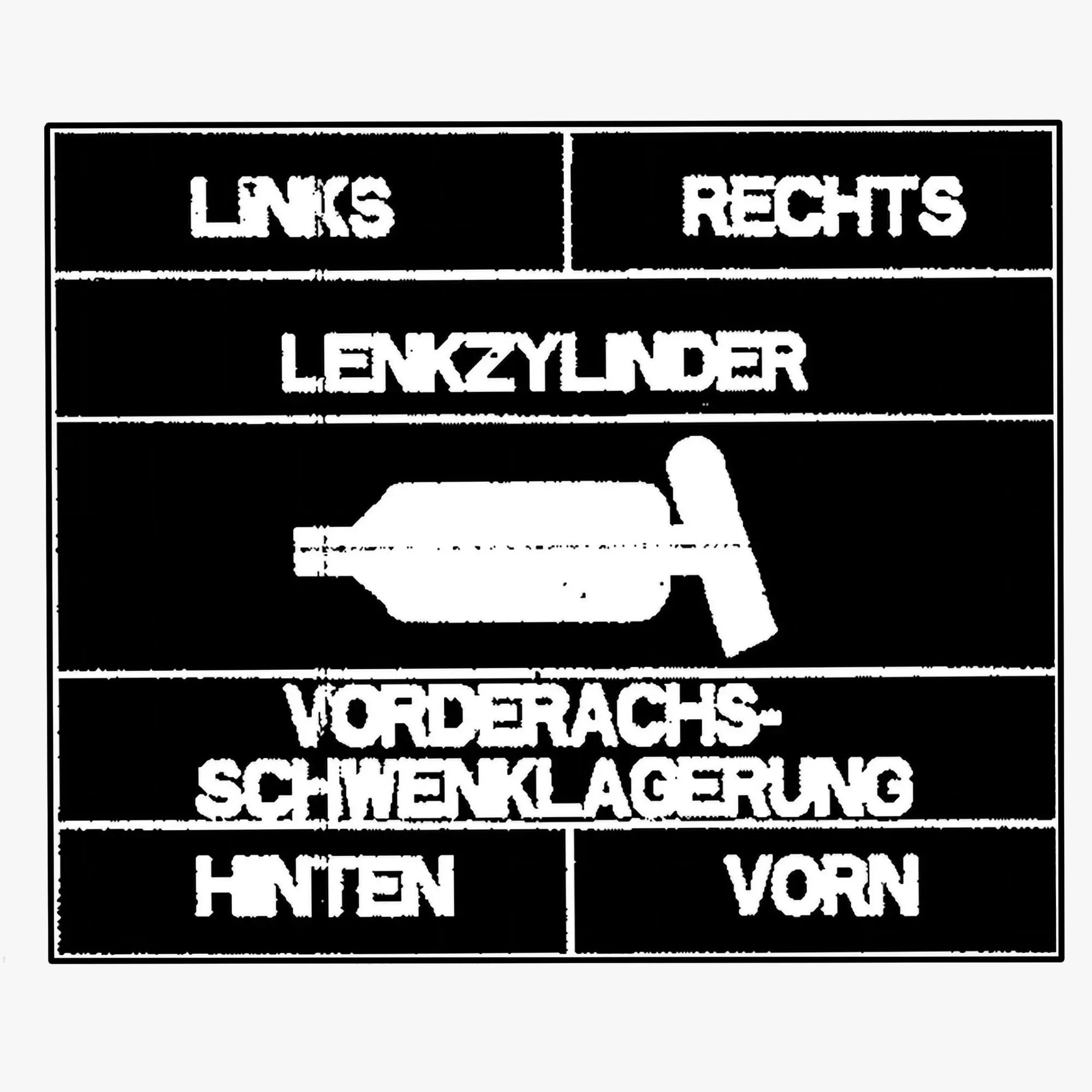 John Deere Grease Label, German - T140843