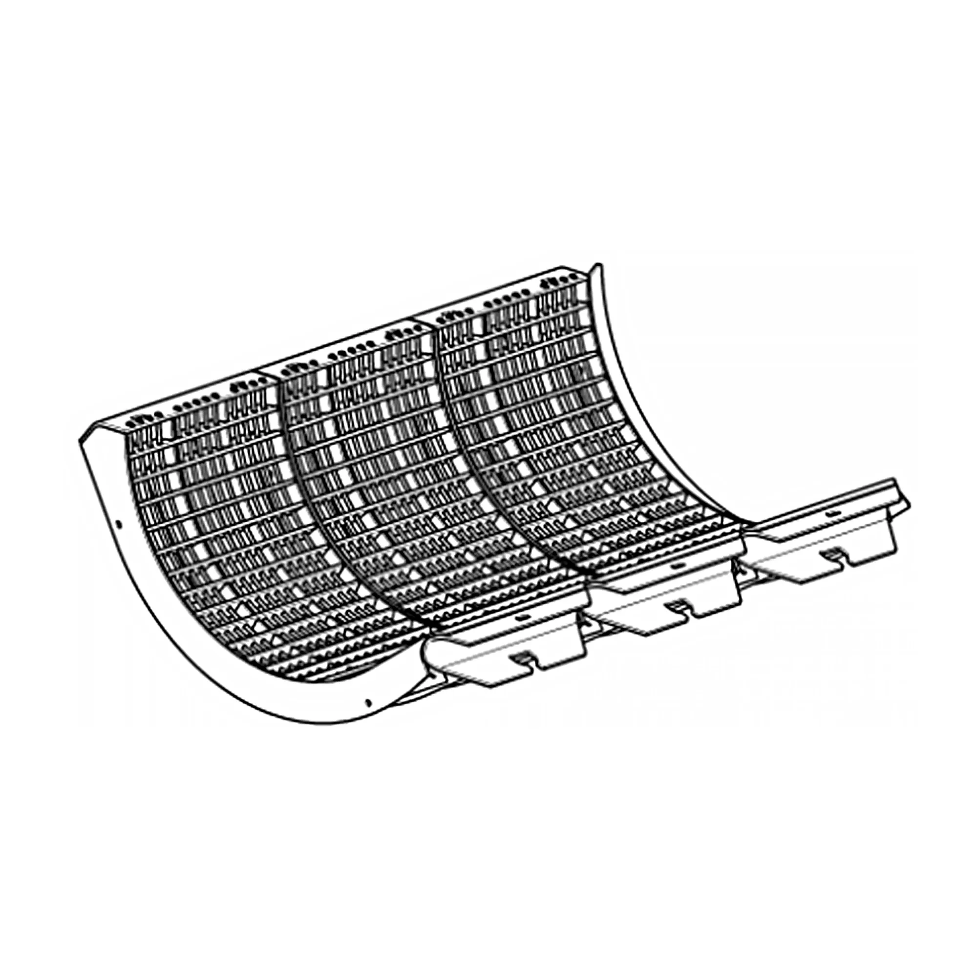 John Deere Narrow Concave Threshing Grate Attachment - BQ10034
