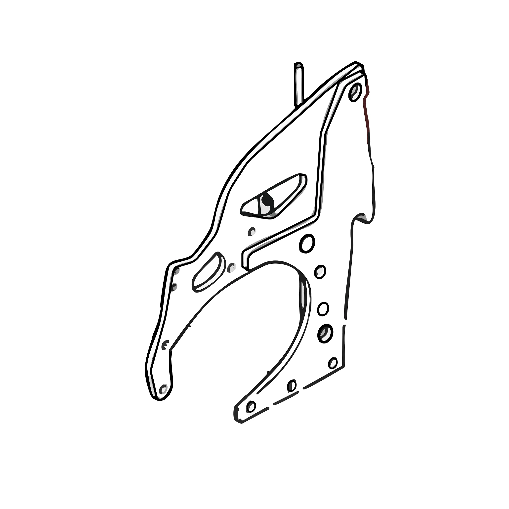 John Deere Mountings Left Side Plate - LVA17781