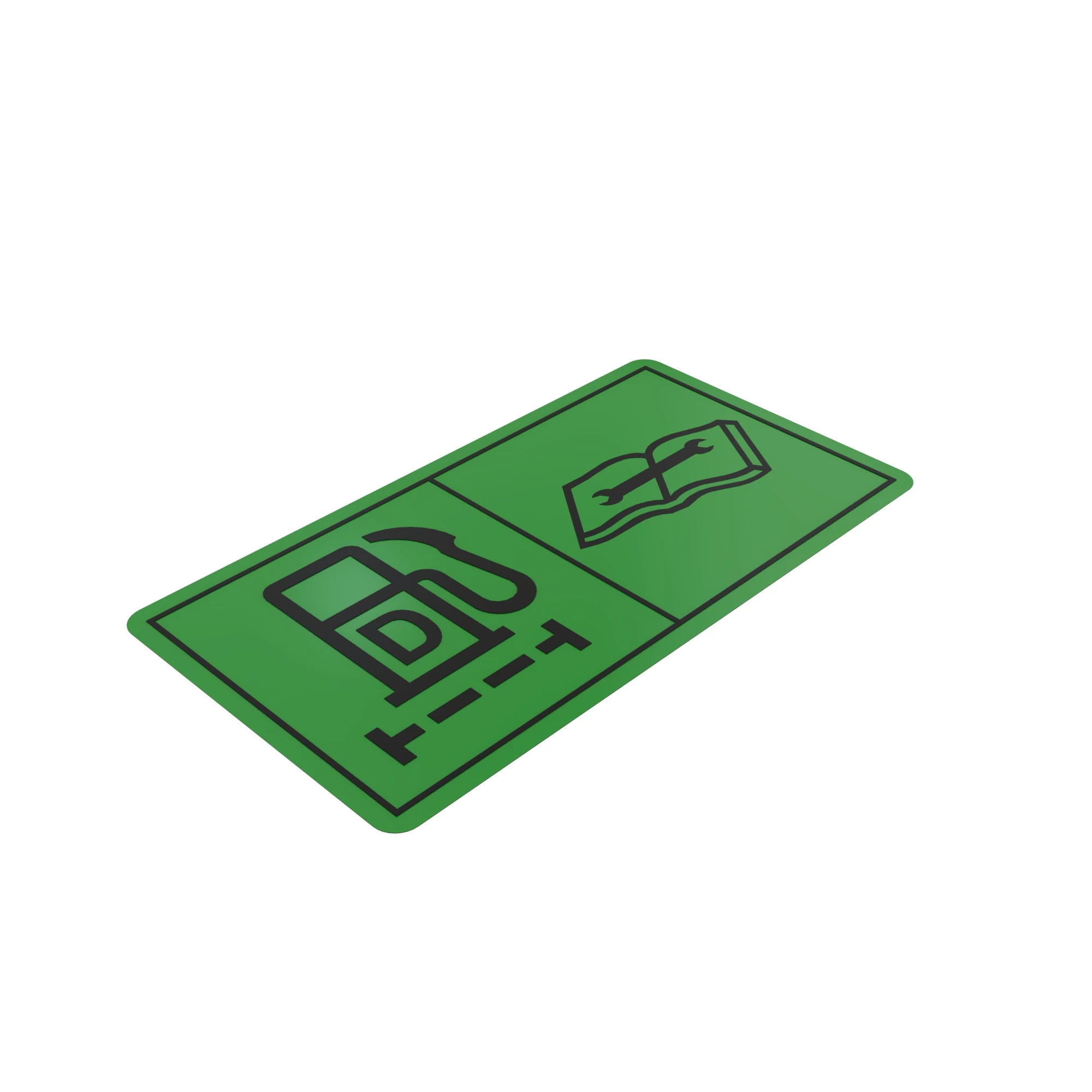 John Deere Fuel Filter Service Text Free Label - CXT10498