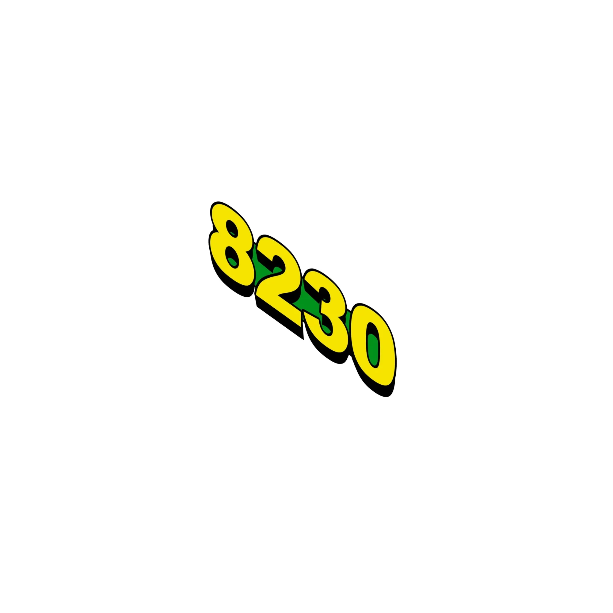 John Deere 8230 Model Label, Right Side - R226953