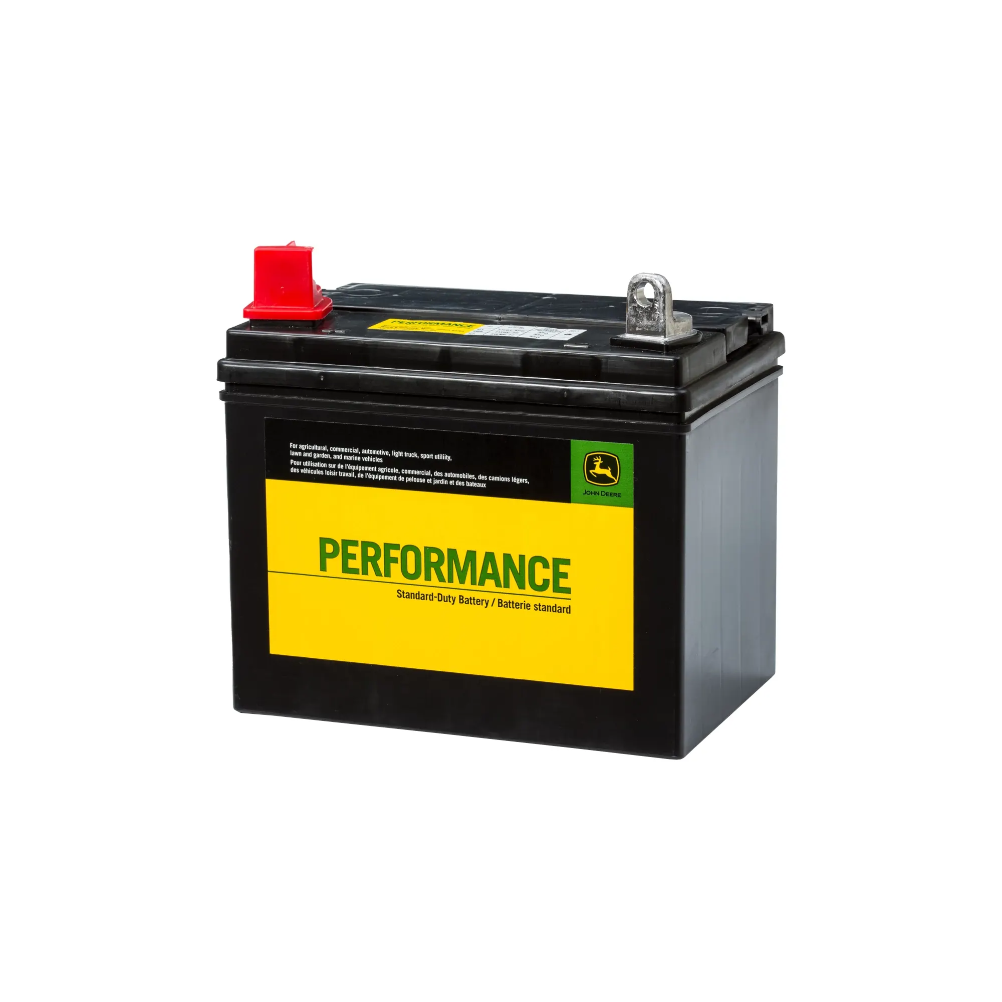 John Deere 12 Volt Battery, Wet Charged, 25 Ah, 300 CCA, U1 BCI - SWGT-X