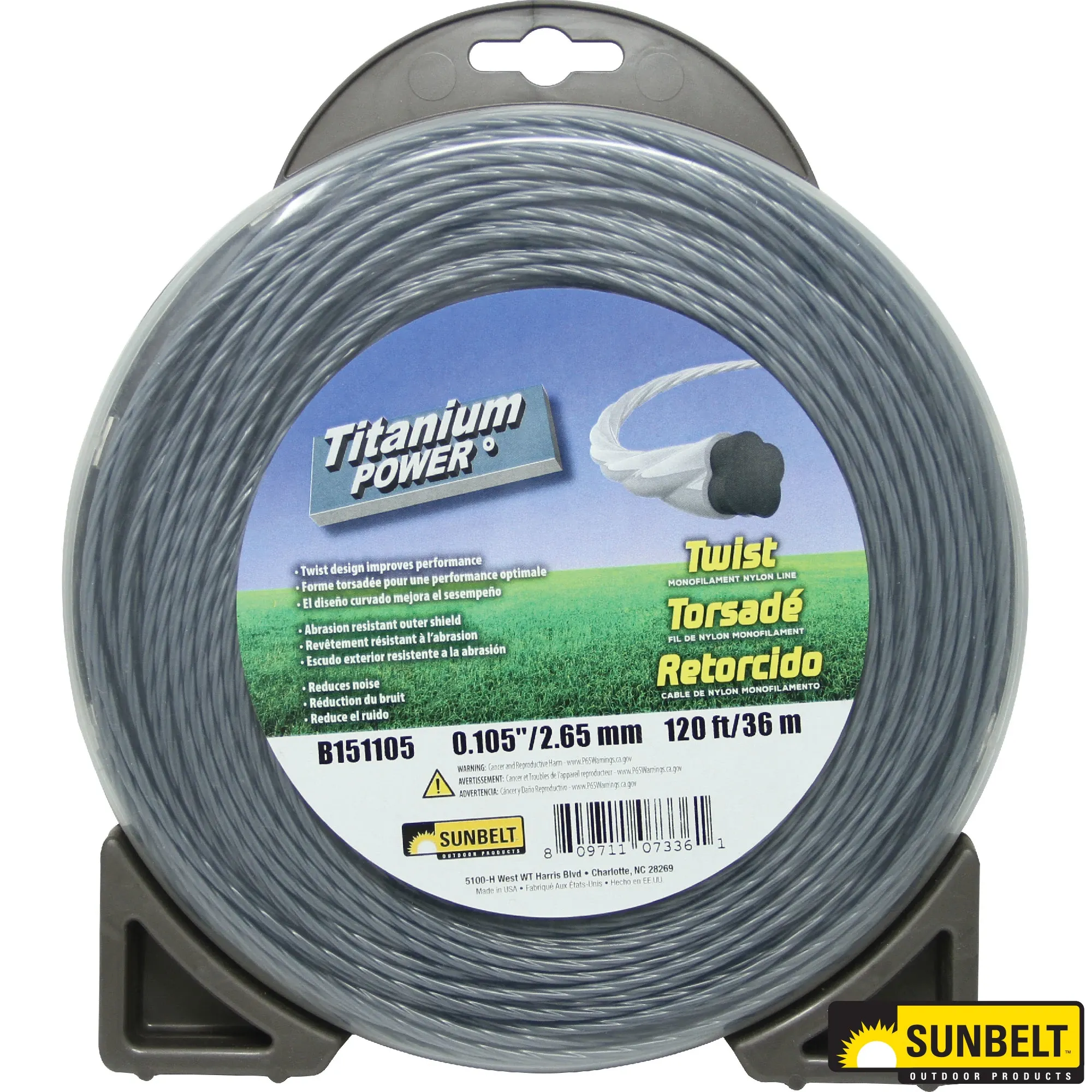 John Deere Twist Titanium Power Trimmer Cutting Line - B151105