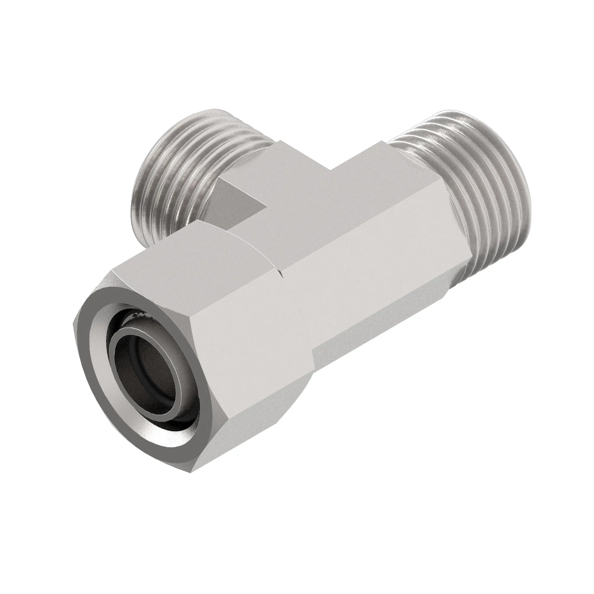 CONNECTOR, SWIVEL RUN TEE - L12 ISO 8434-1 - SWORT - L12