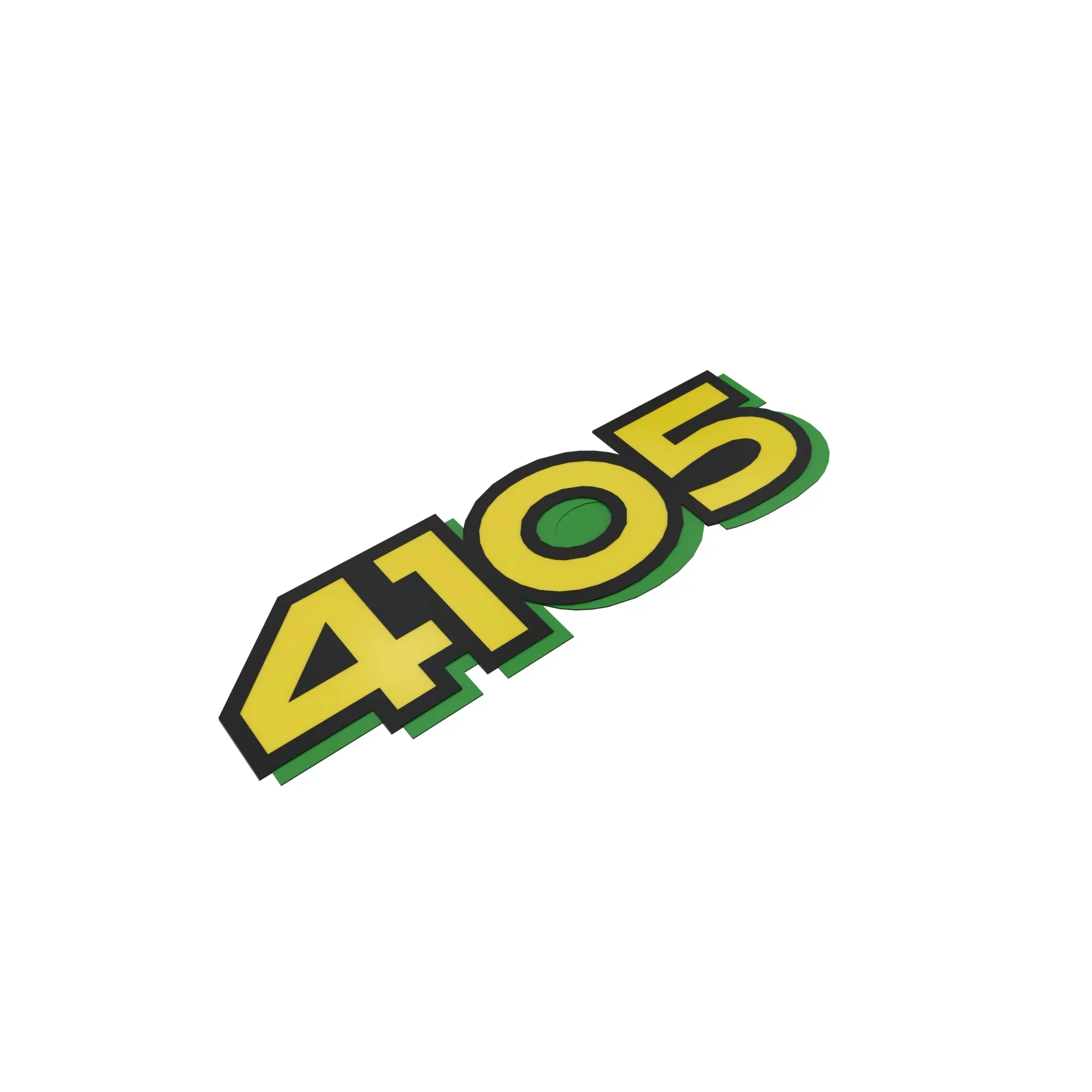 John Deere Label, Model 4105 - LVU19128