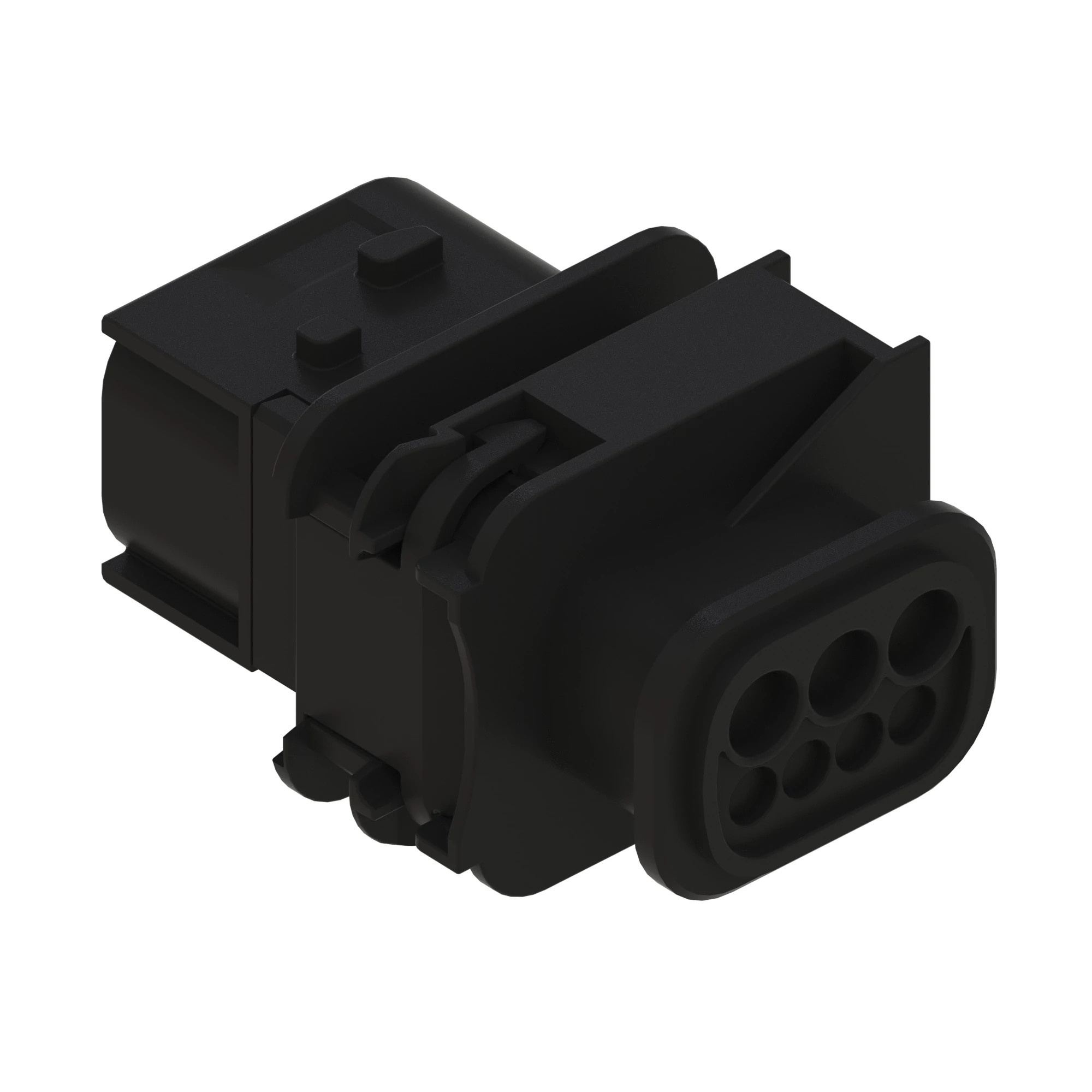 CONN TYCO HDSCS 7W MS BLK PLSTC