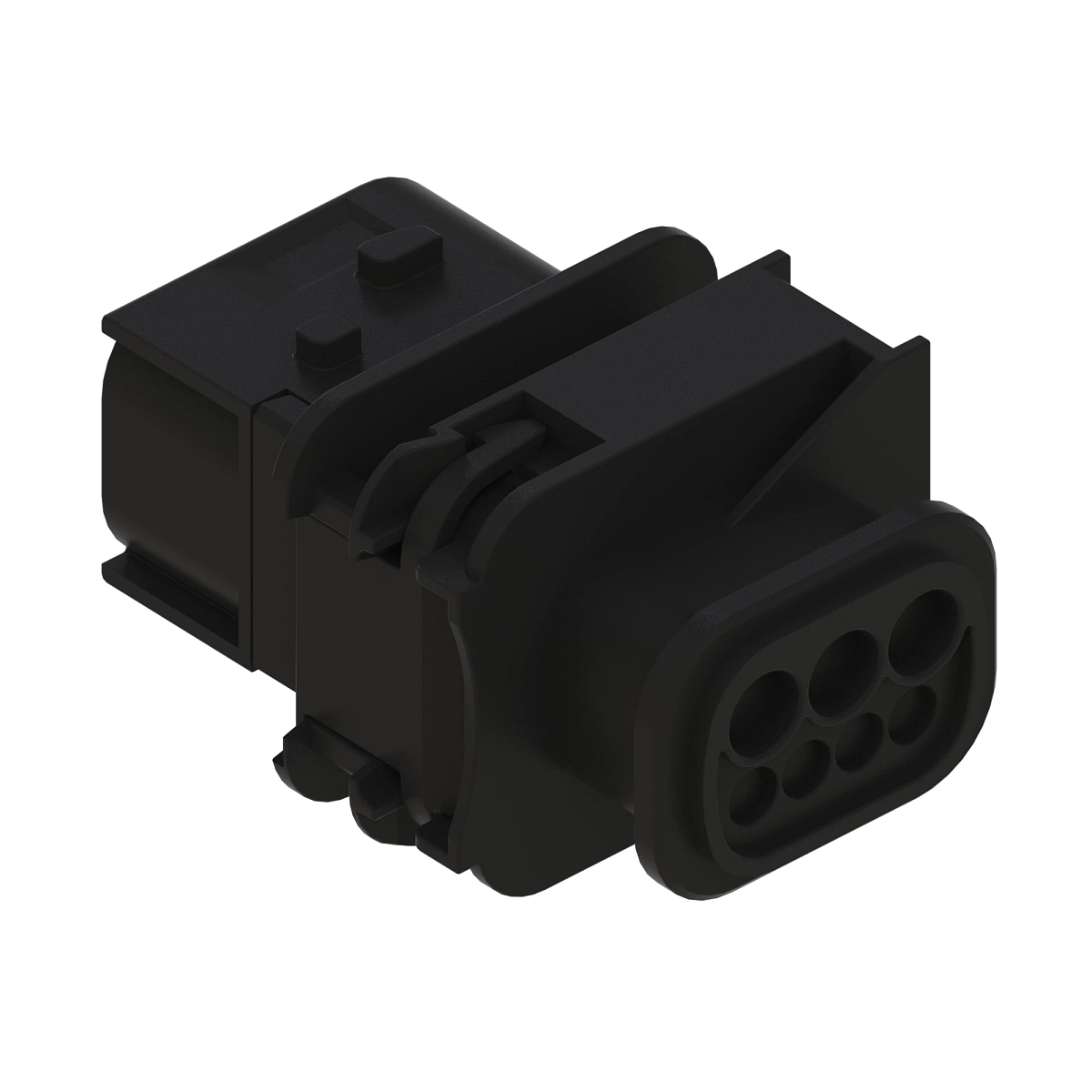 Conn Tyco Hdscs 7W Ms Blk Plstc