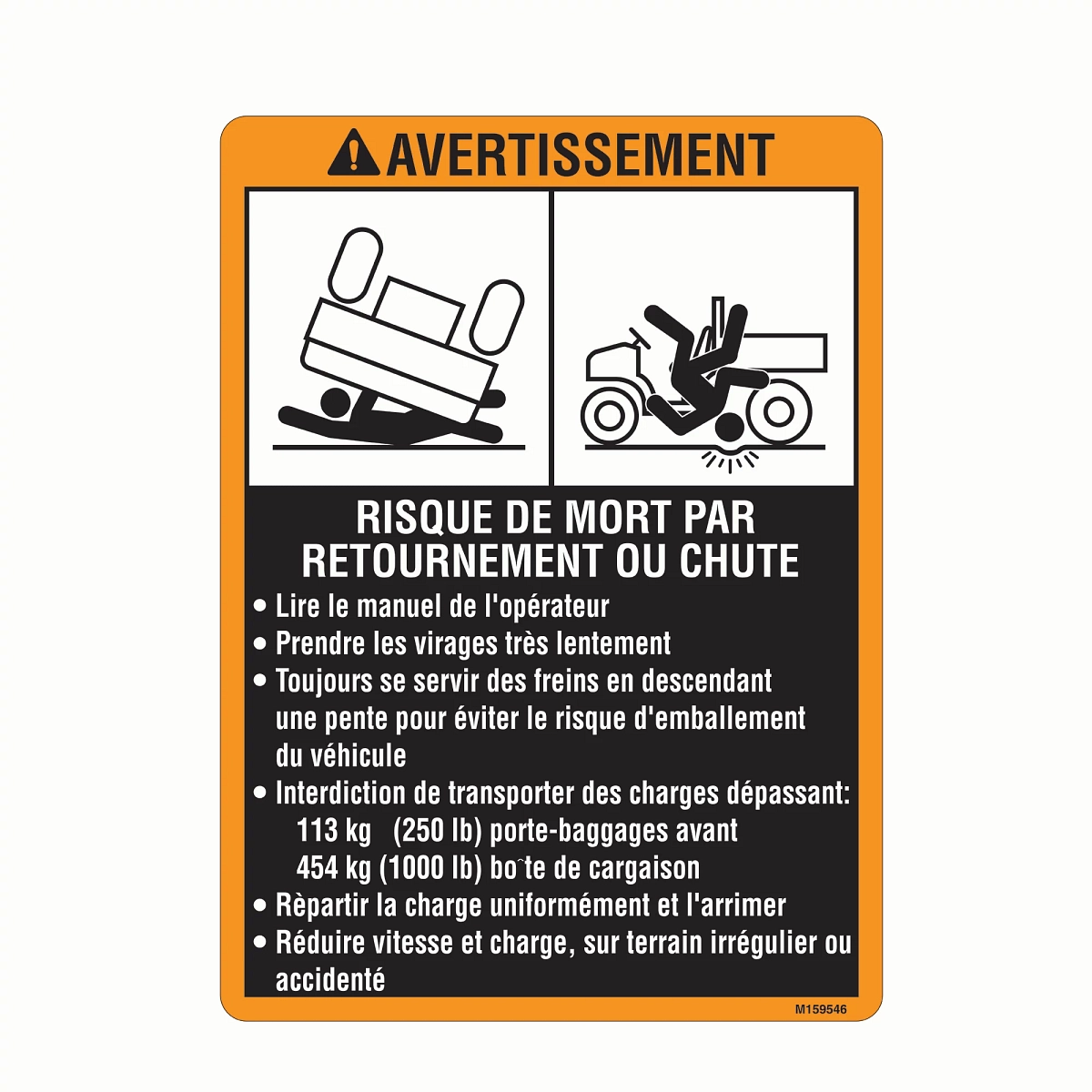 Label, Warning Fender M-Gato
