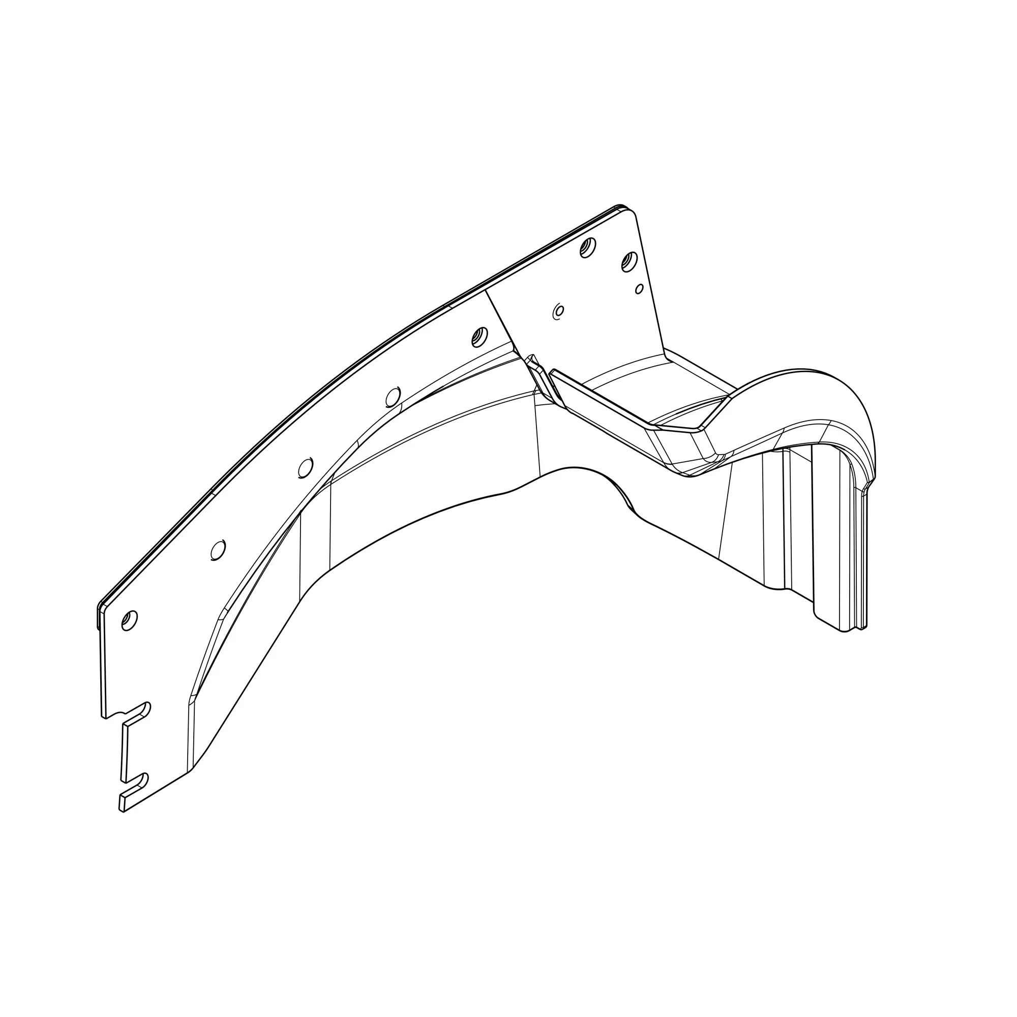 John Deere Mud Shielding Rear Cover, Right Side - AL232416