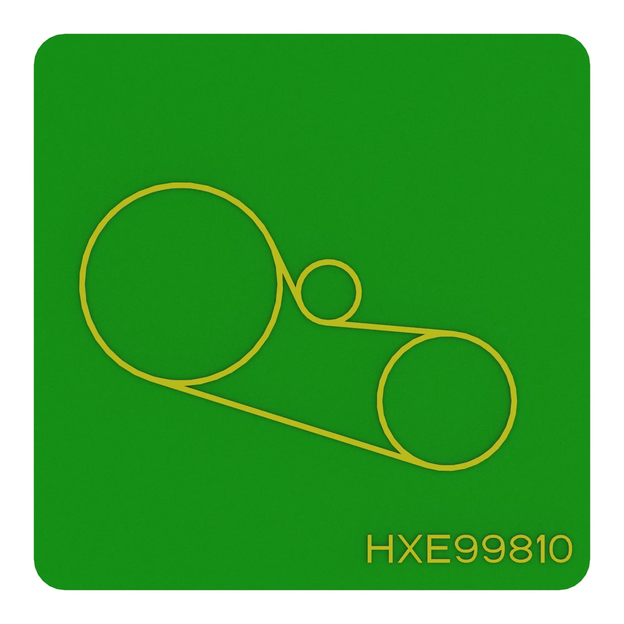 John Deere 6.8L T2/T3 Air Compressor Label - HXE99810