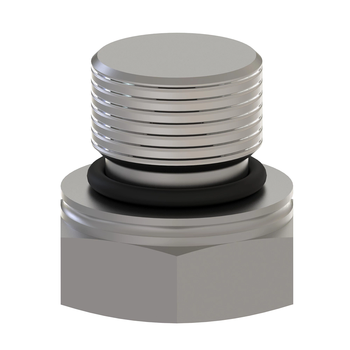 John Deere Straight Thread Fitting Plug with O-Ring - DE21112