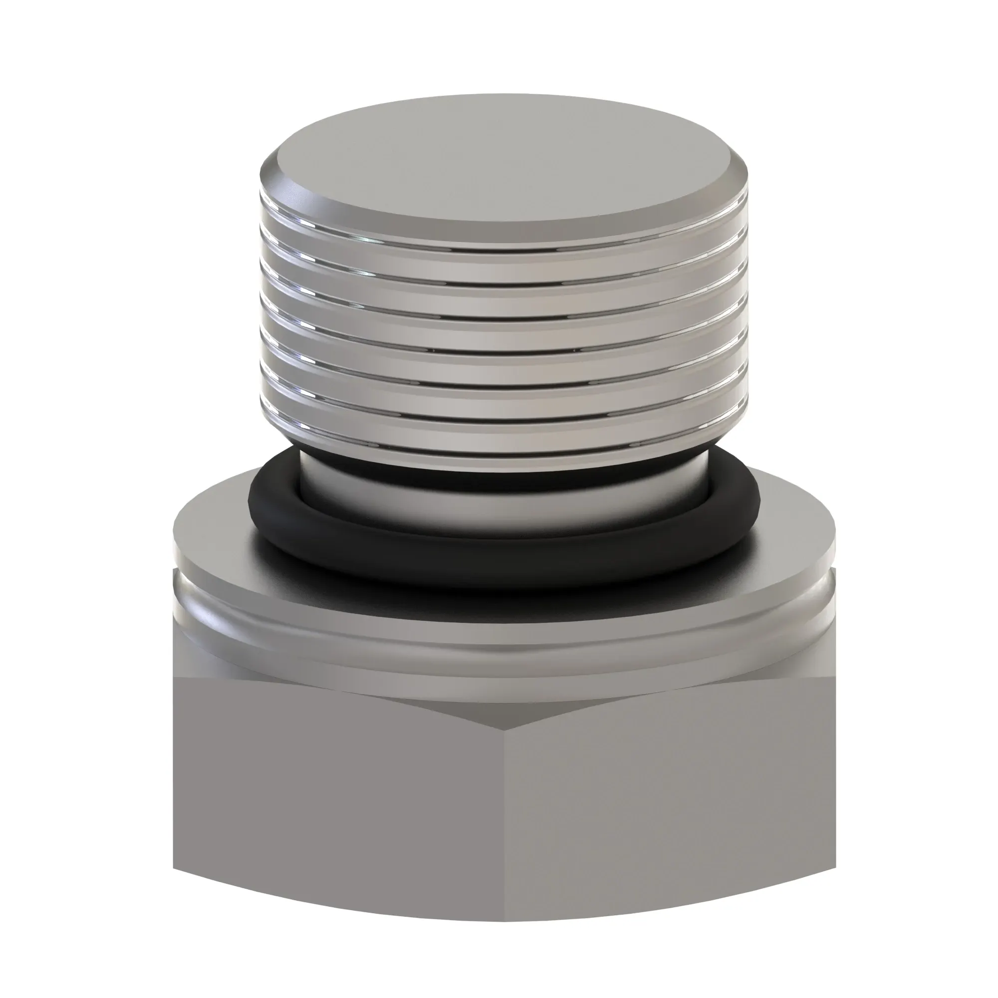 John Deere Straight Thread Fitting Plug with O-Ring - DE21112