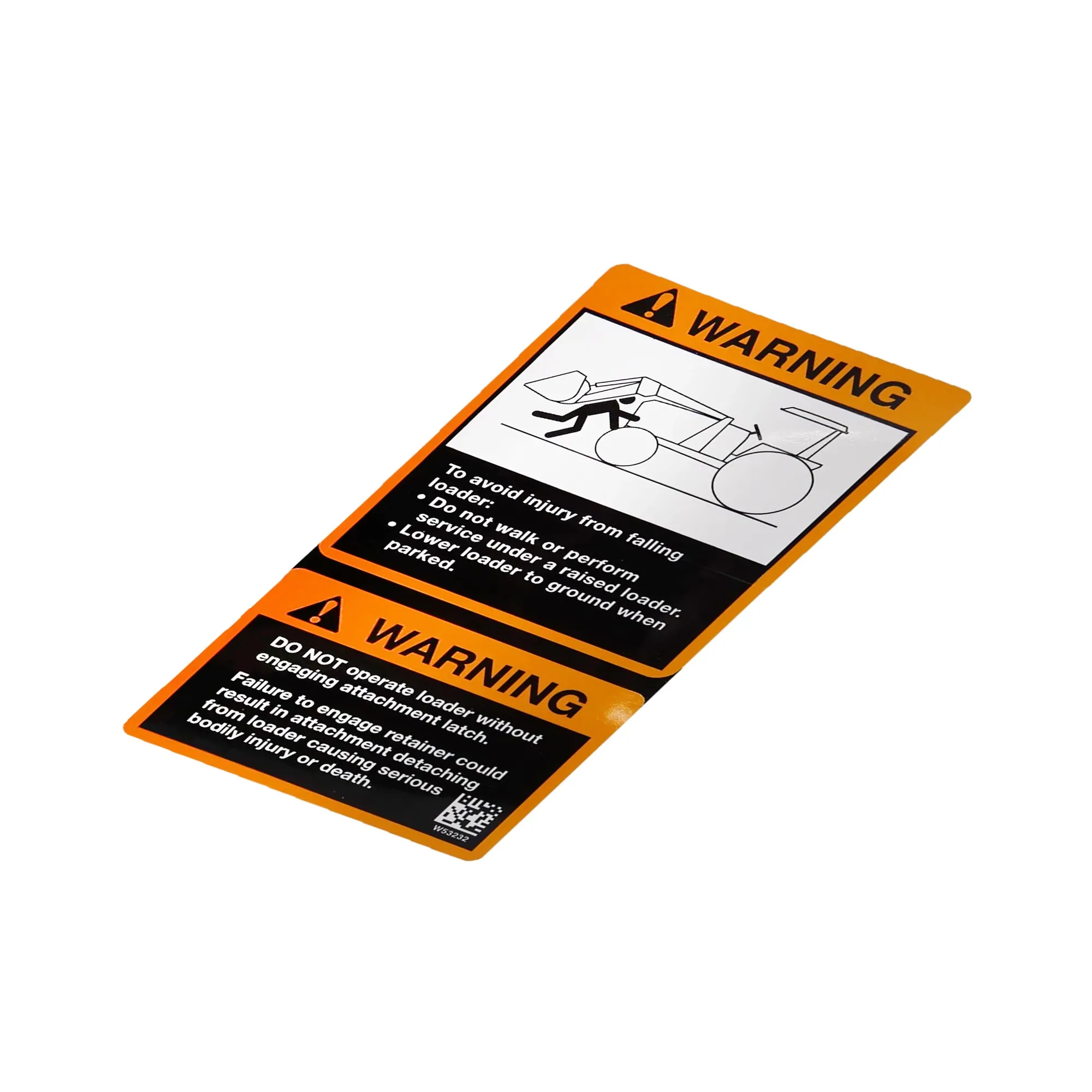 John Deere Warning Label, English - W53232