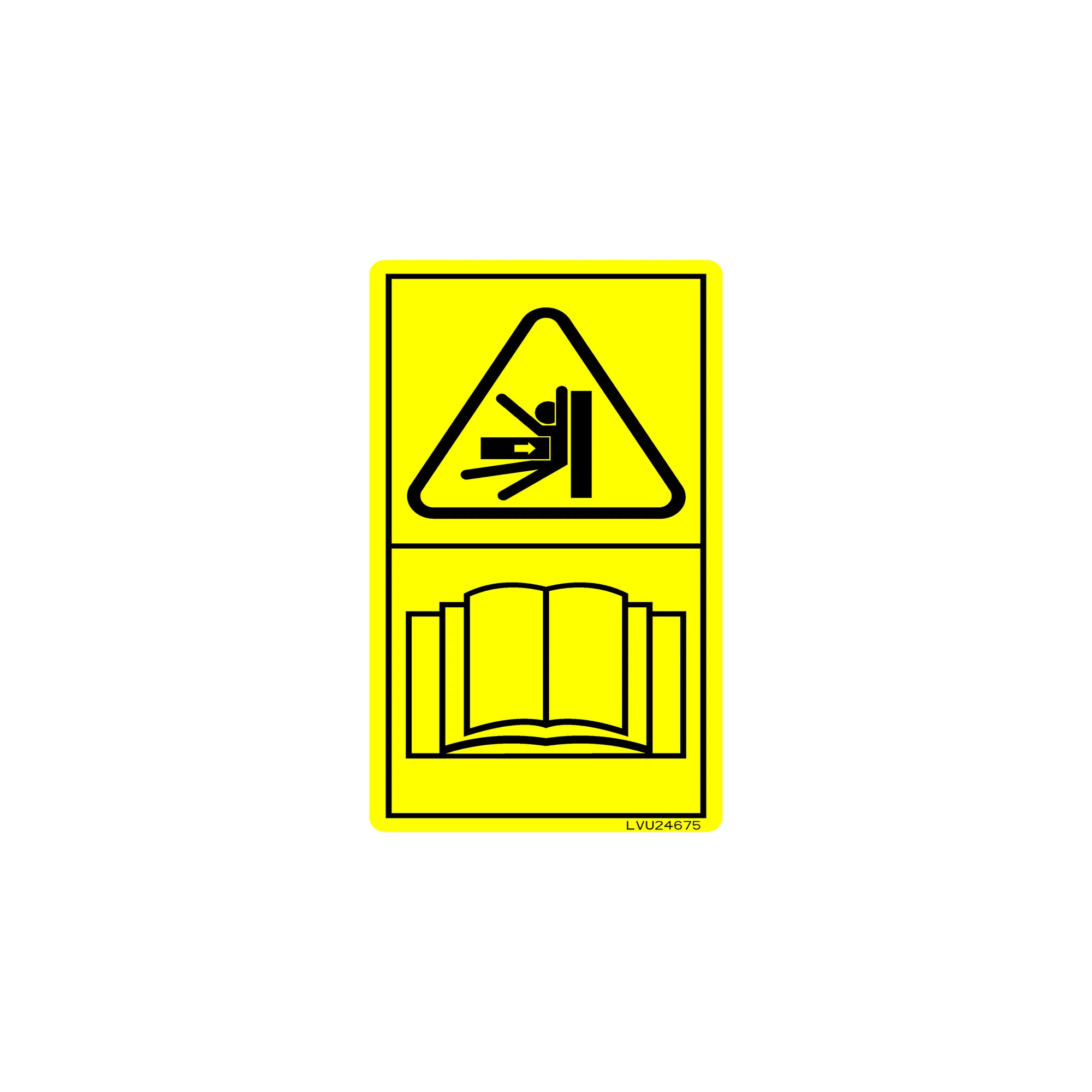 LABEL, LABEL, WARNING BACKHOE, NO T