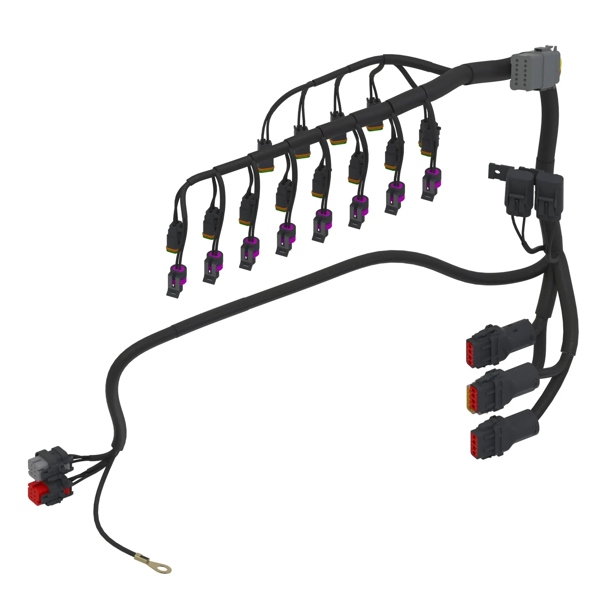 John Deere Front Machine Controller Wiring Harness - AT514100