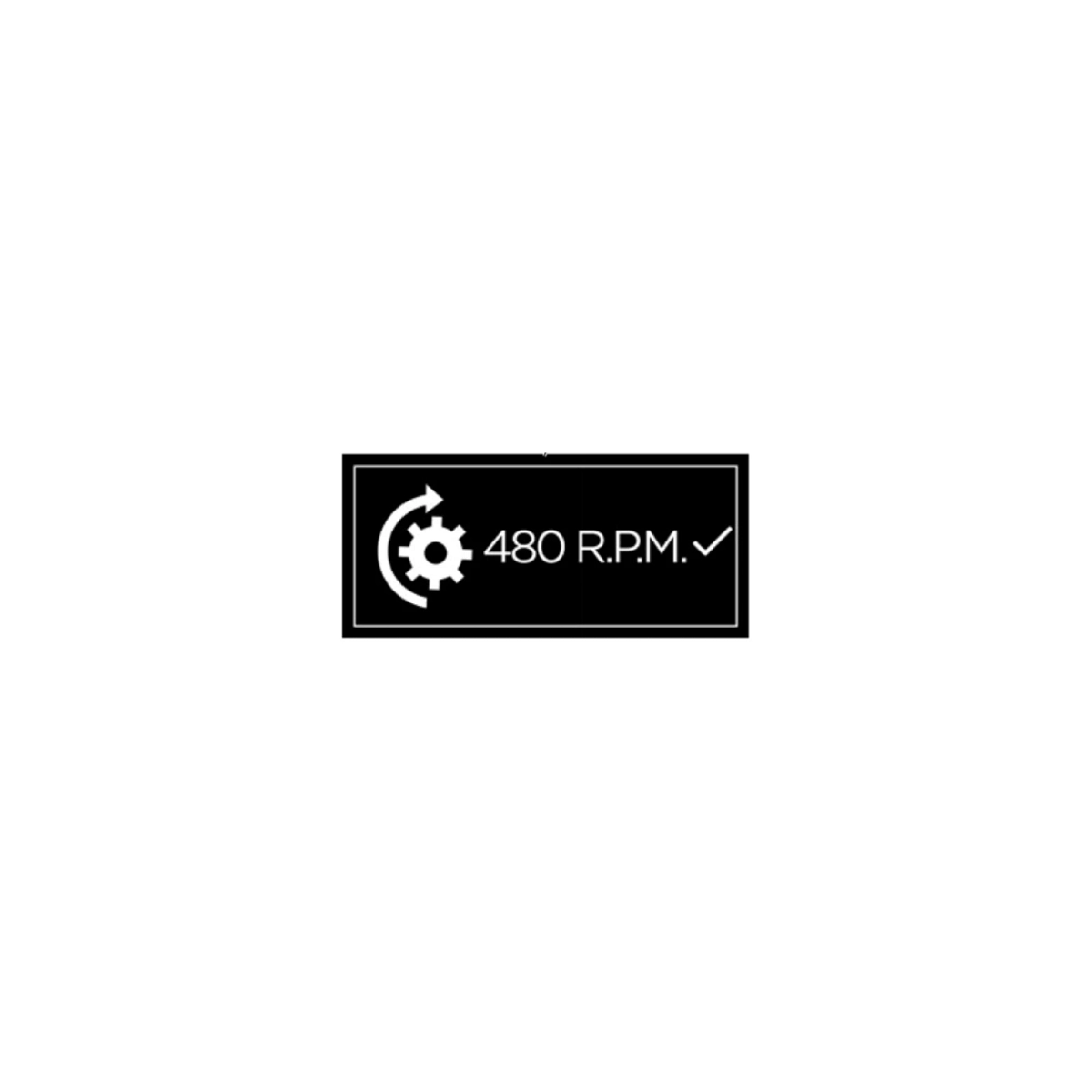 Safety Sticker John Deere 480 RPM 1