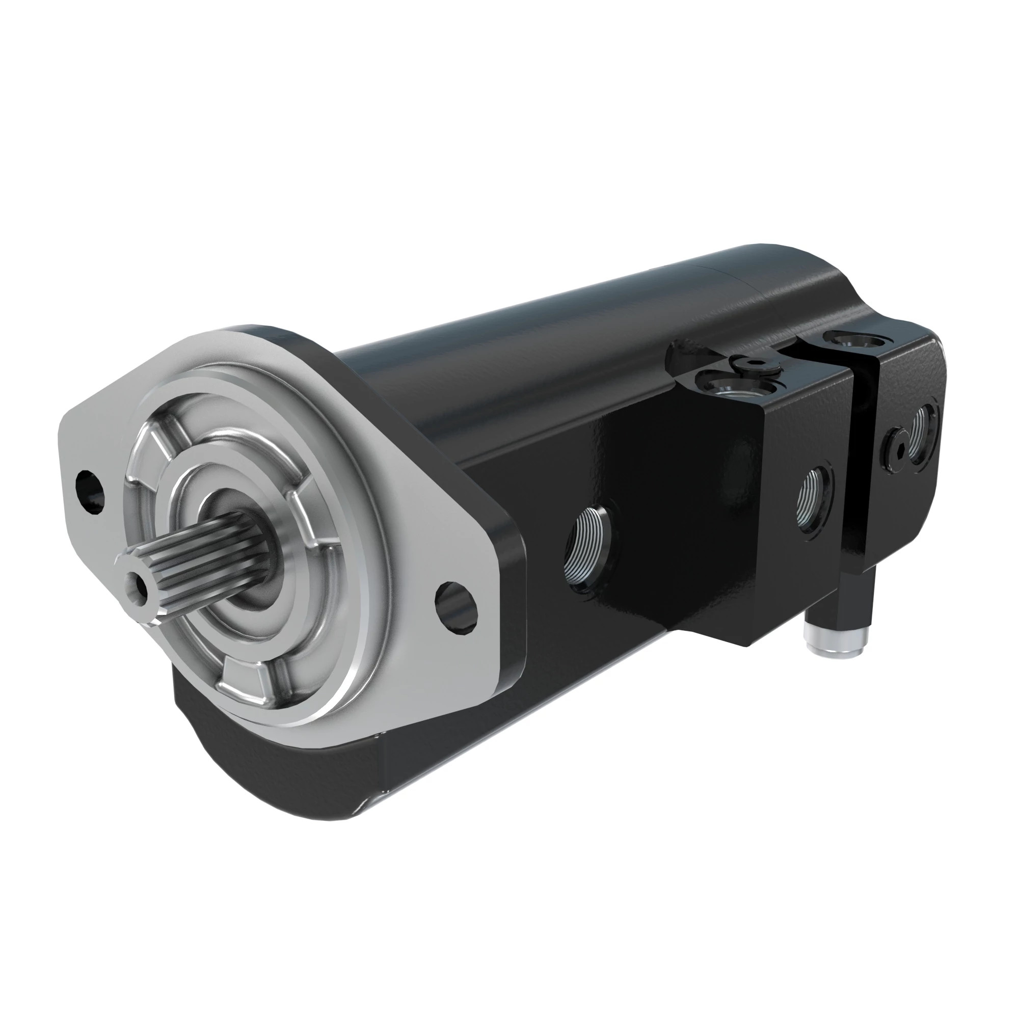 John Deere High Flow Hydraulic External Gear Pump with Bypass - AT438414