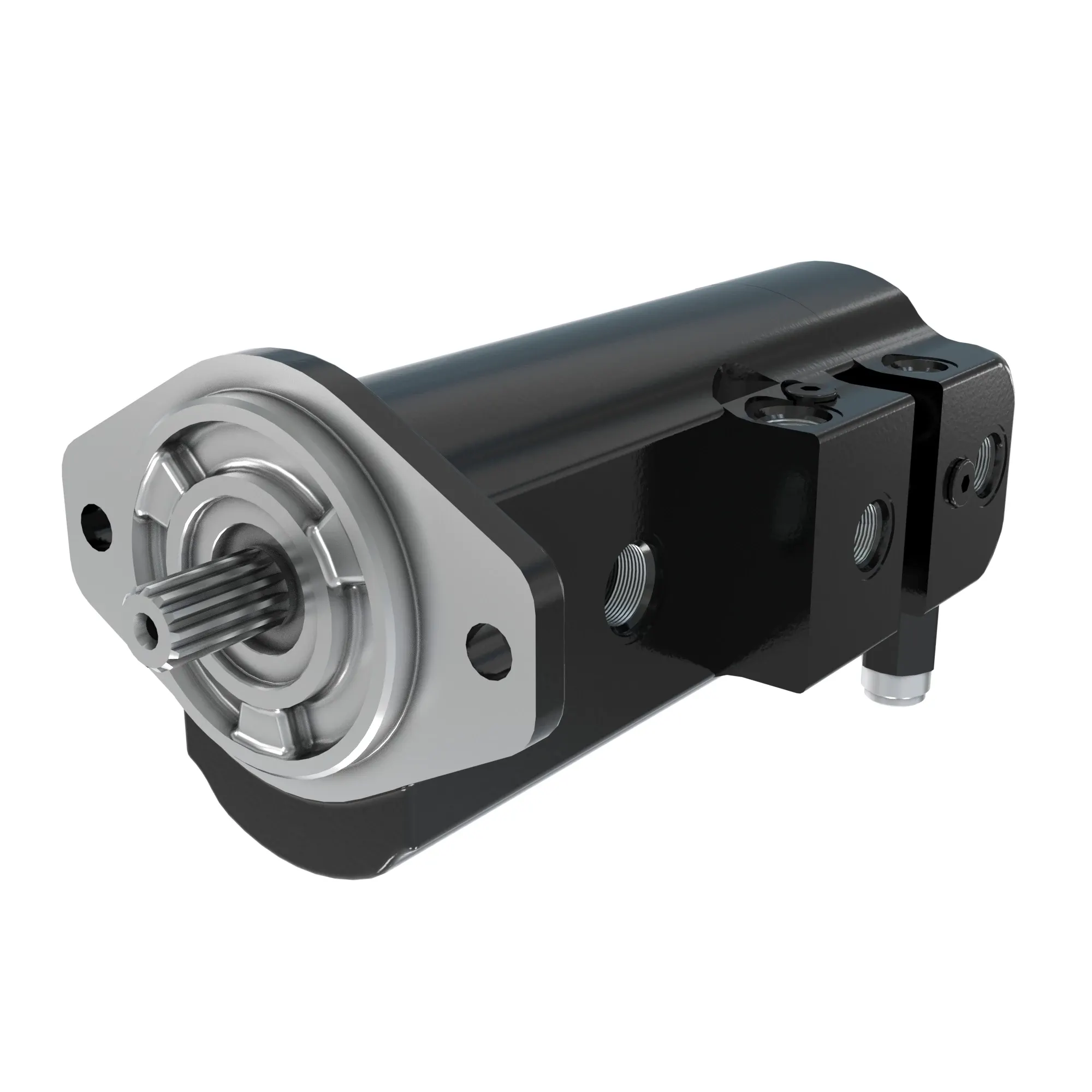 John Deere High Flow Hydraulic External Gear Pump with Bypass - AT438414