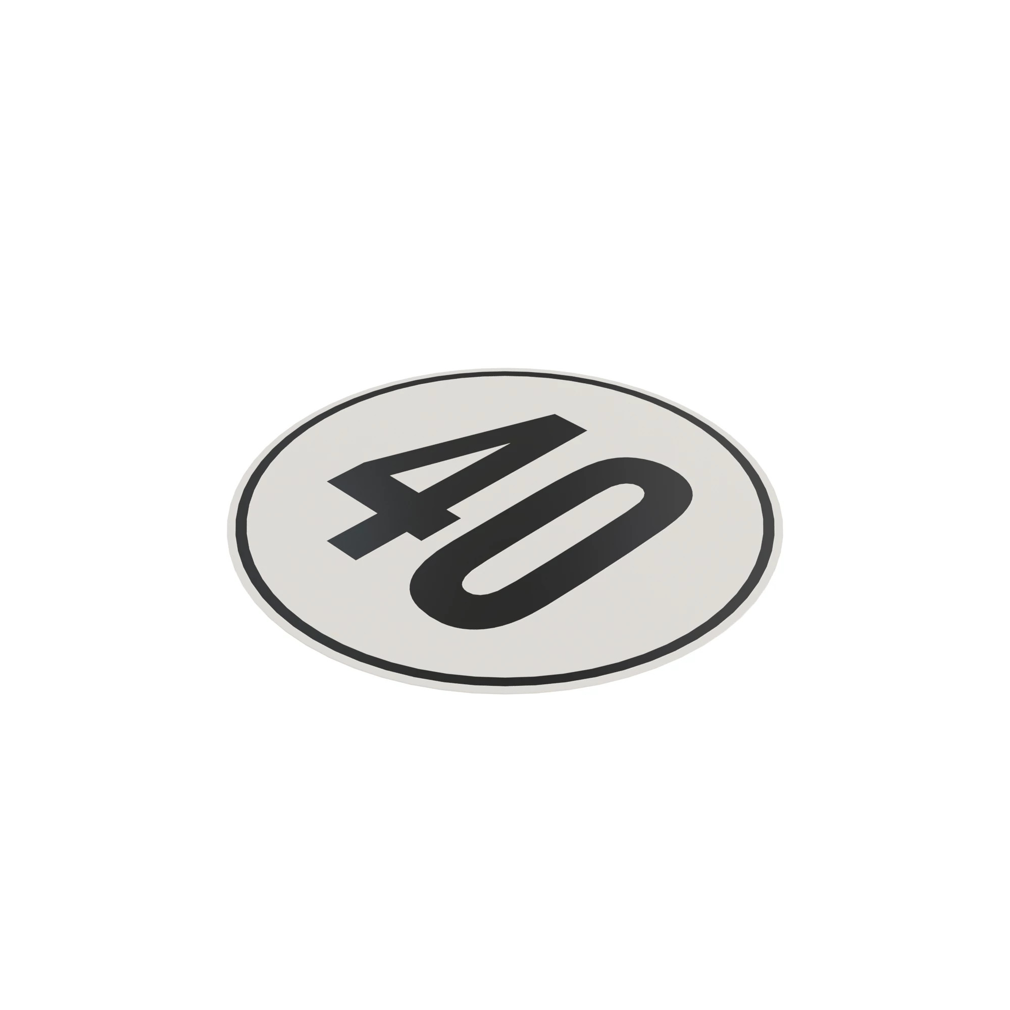 John Deere 40 Km per Hour Label - L63262