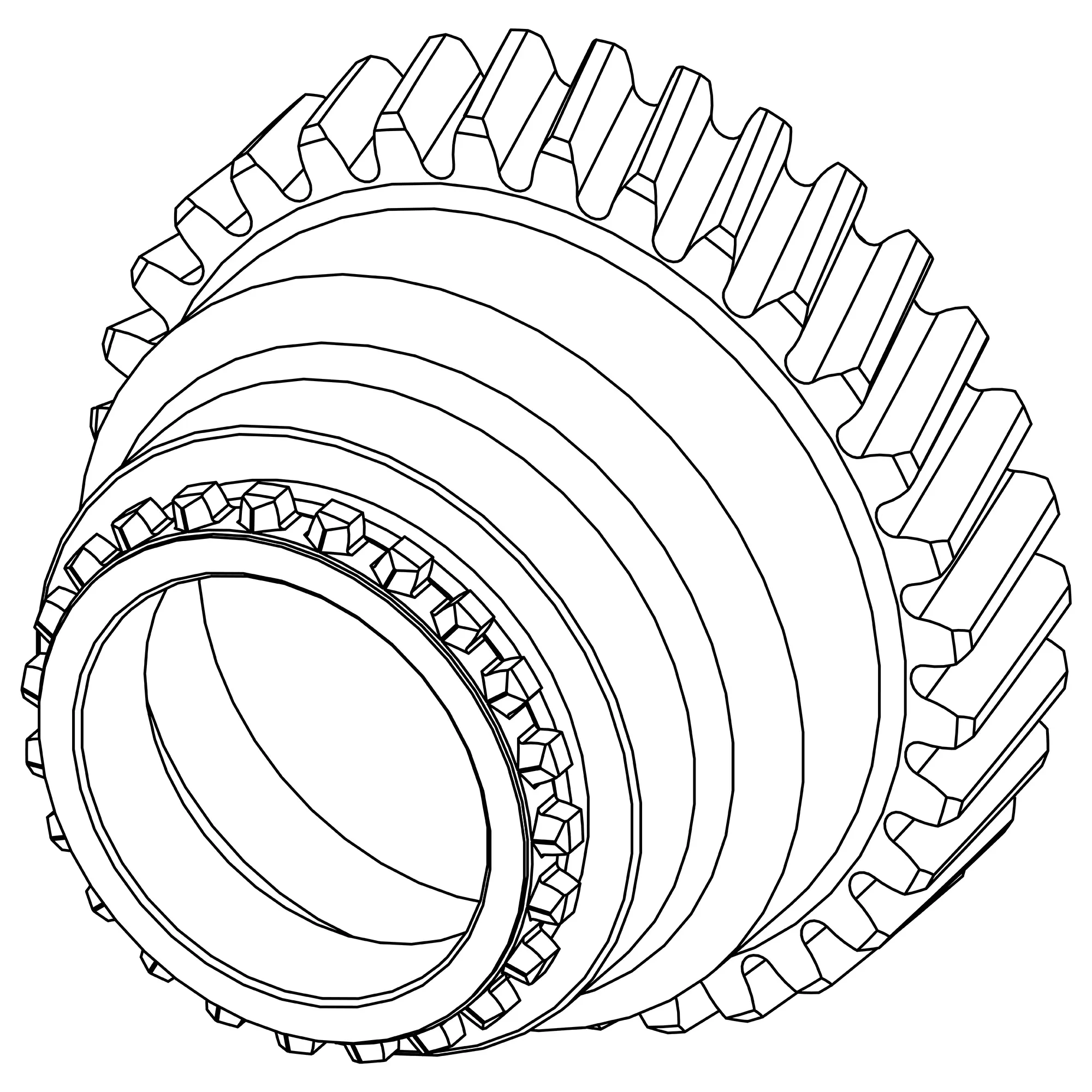 John Deere Reduction Shaft Helical Gear, 32 Teeth - R140500