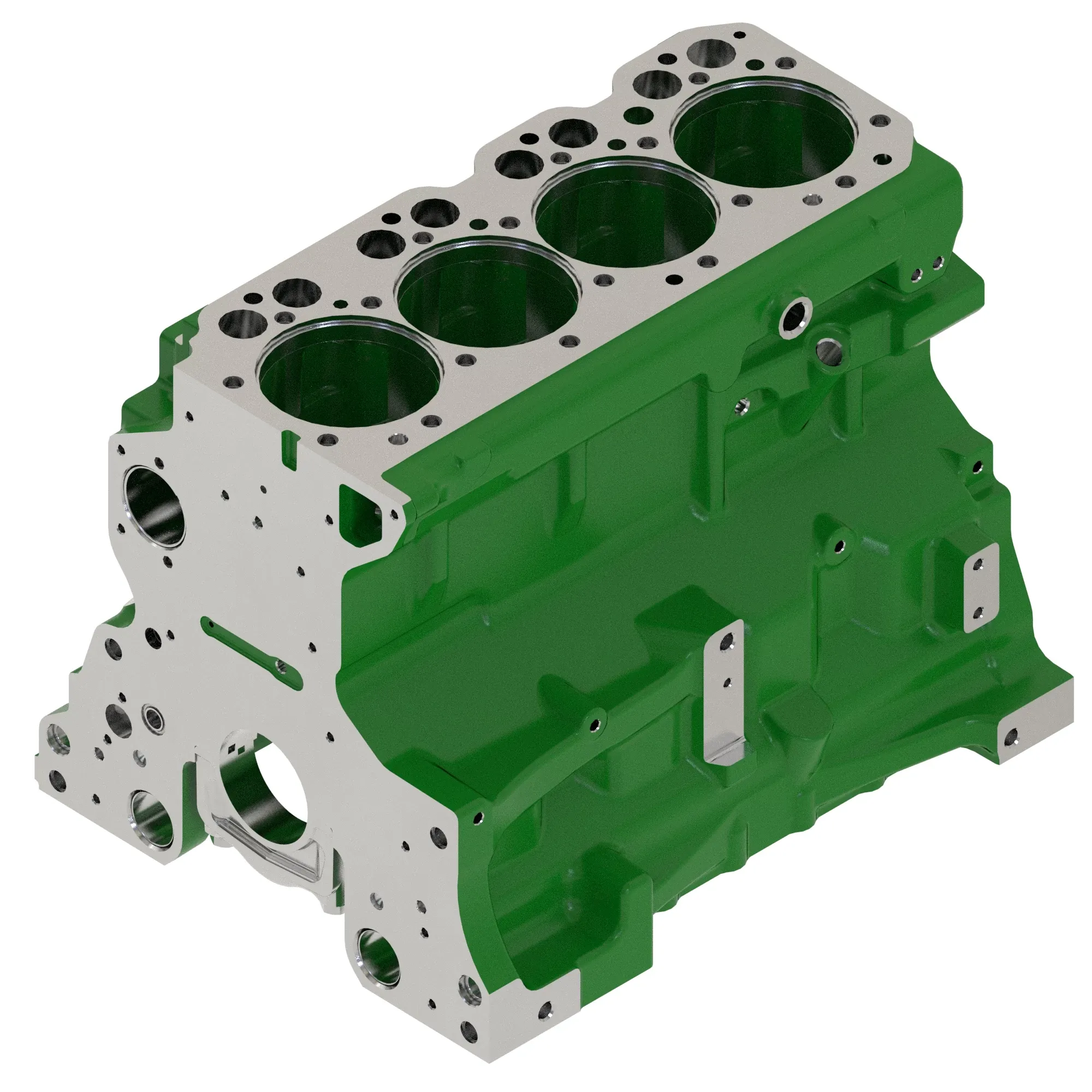 John Deere Engine Cylinder Block Assembly - RE550558