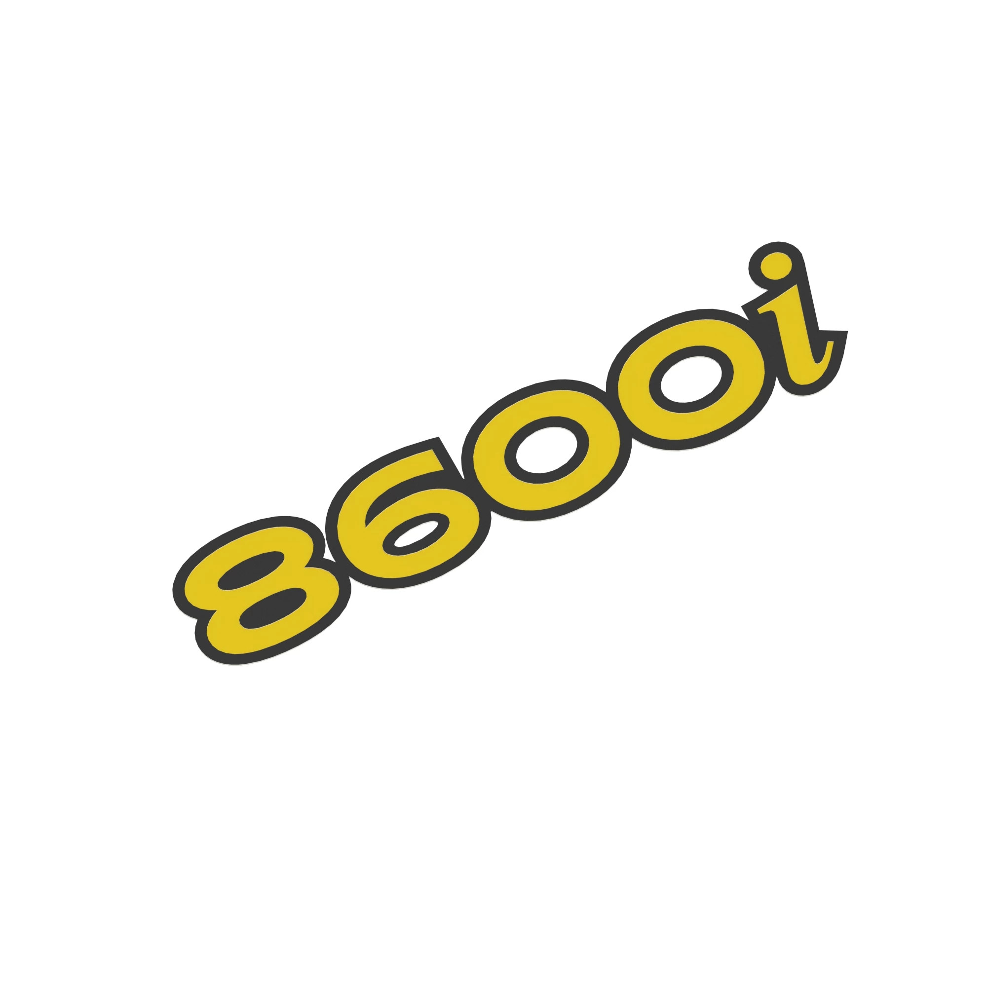 John Deere 8600I Model Label, Right Side - HXE77687