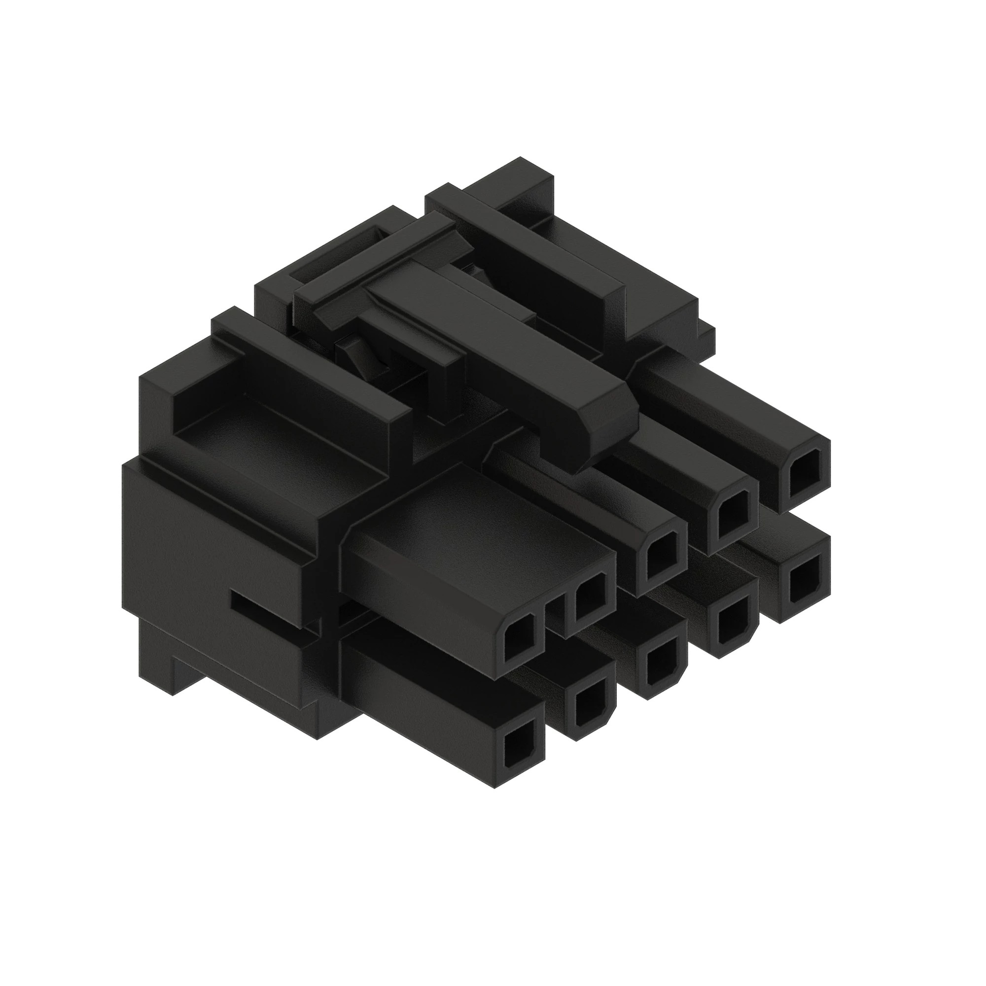 John Deere Black External Electrical Connector Housing, 10 Cavities - 57M7470