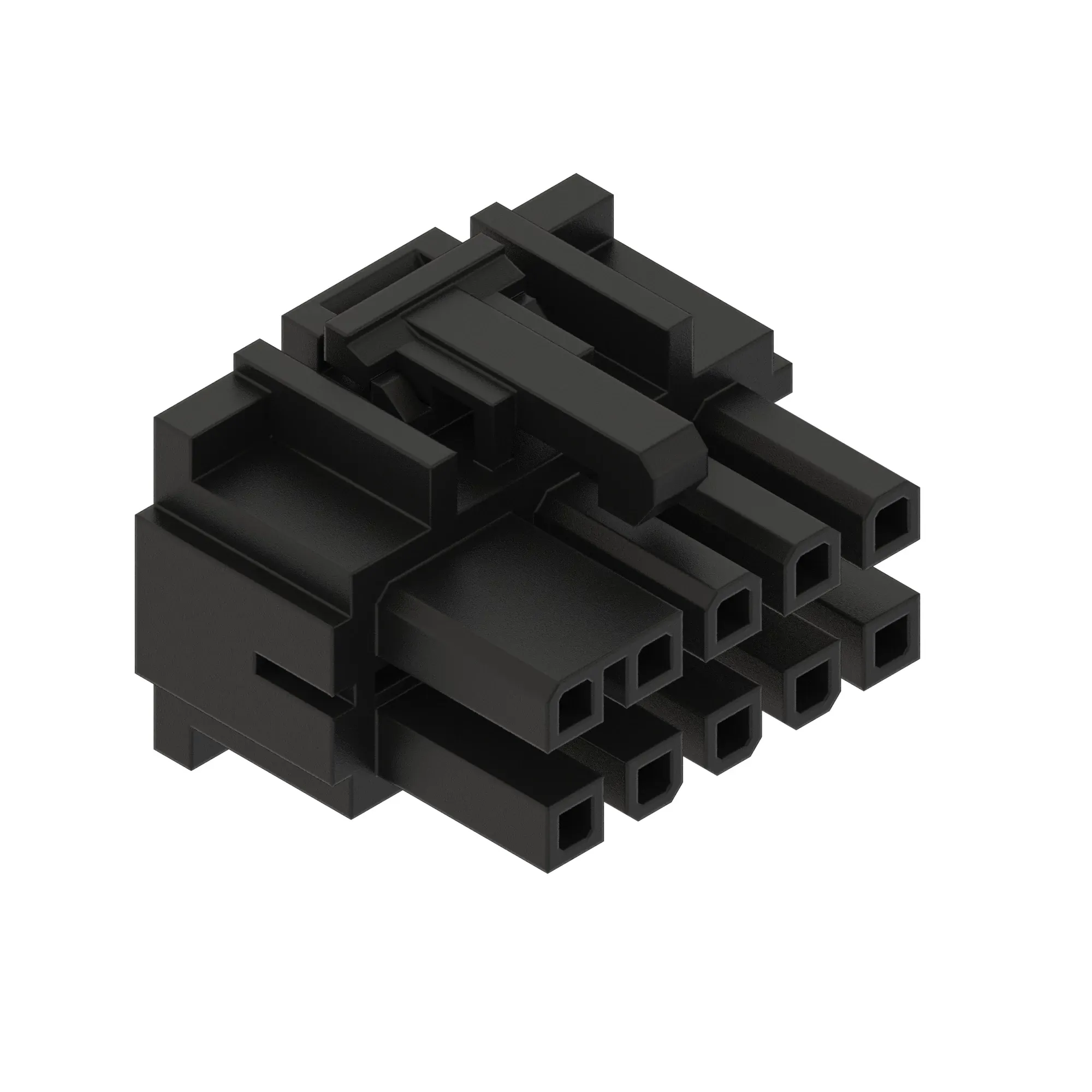 John Deere Black External Electrical Connector Housing, 10 Cavities - 57M7470