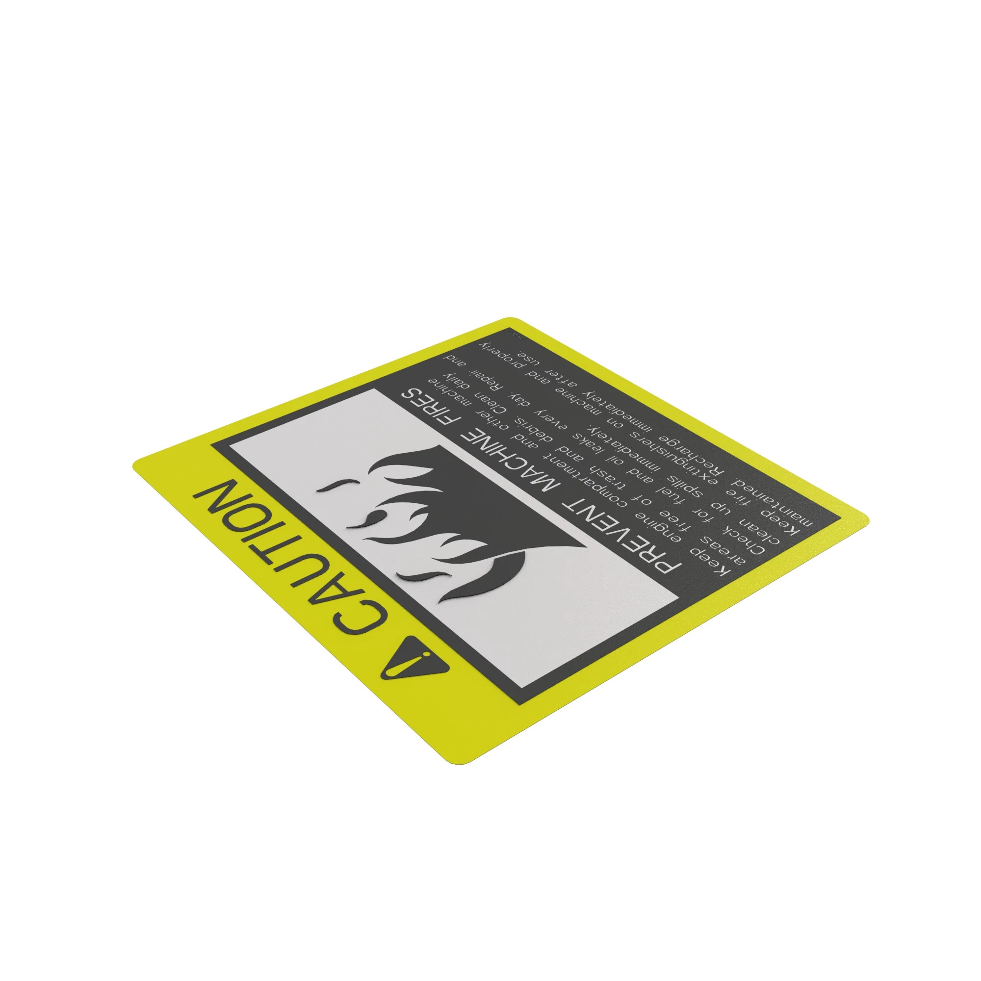 LABEL (FIRE PREVENTION)