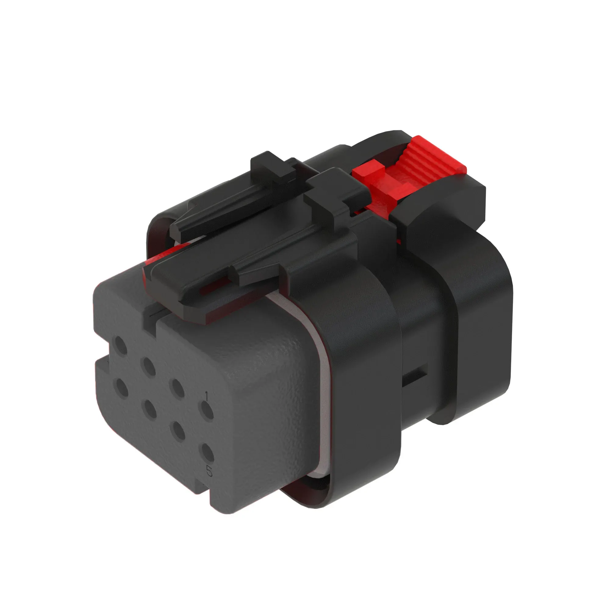 TYCO AMPSEAL16 8W RCPT SLD GRY PLST
