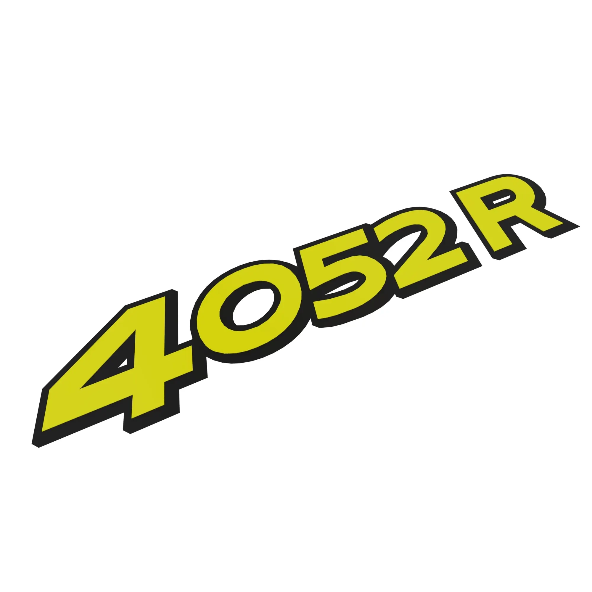 John Deere 4052R Model Number Label, Left Side - LVU35167