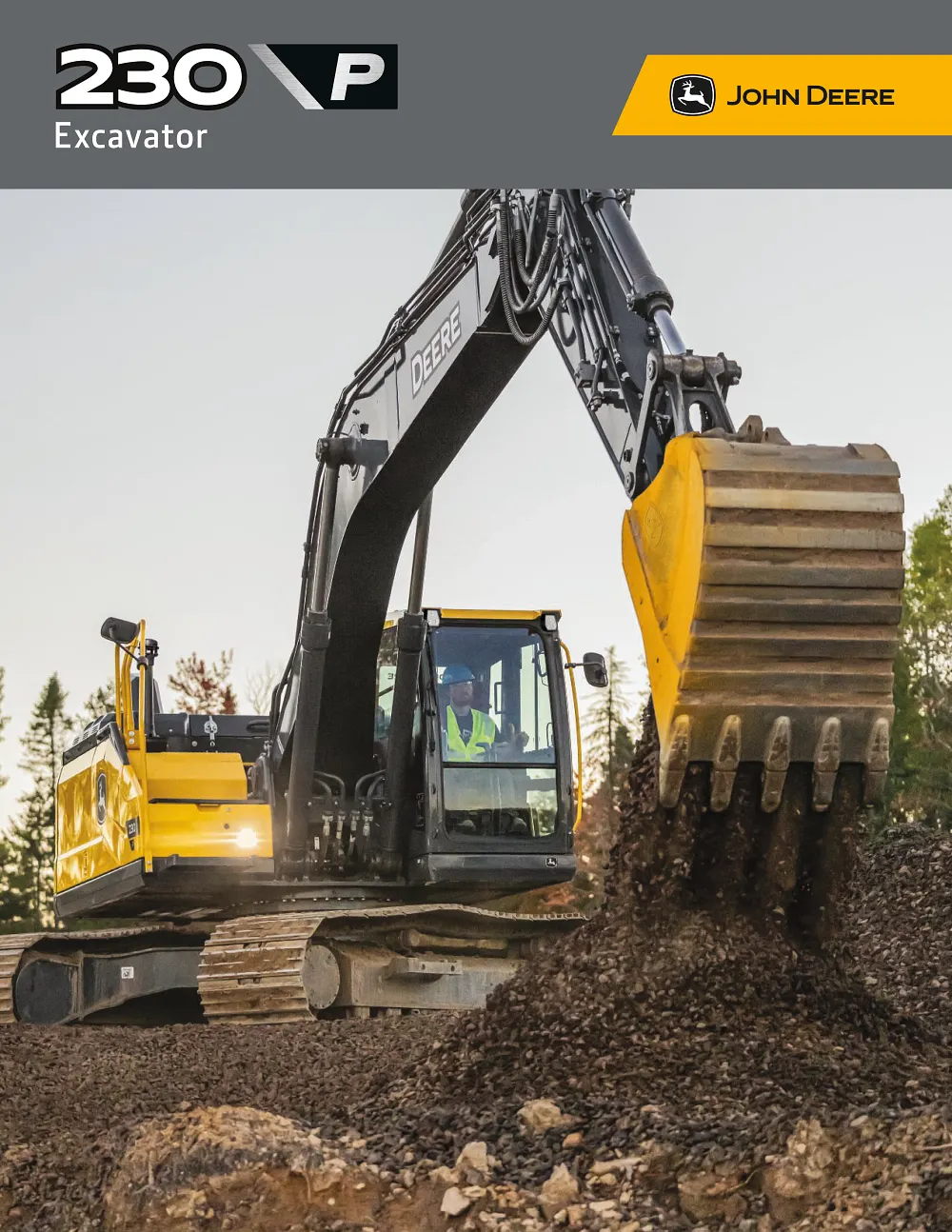 230 P-Tier Excavator Brochure cover