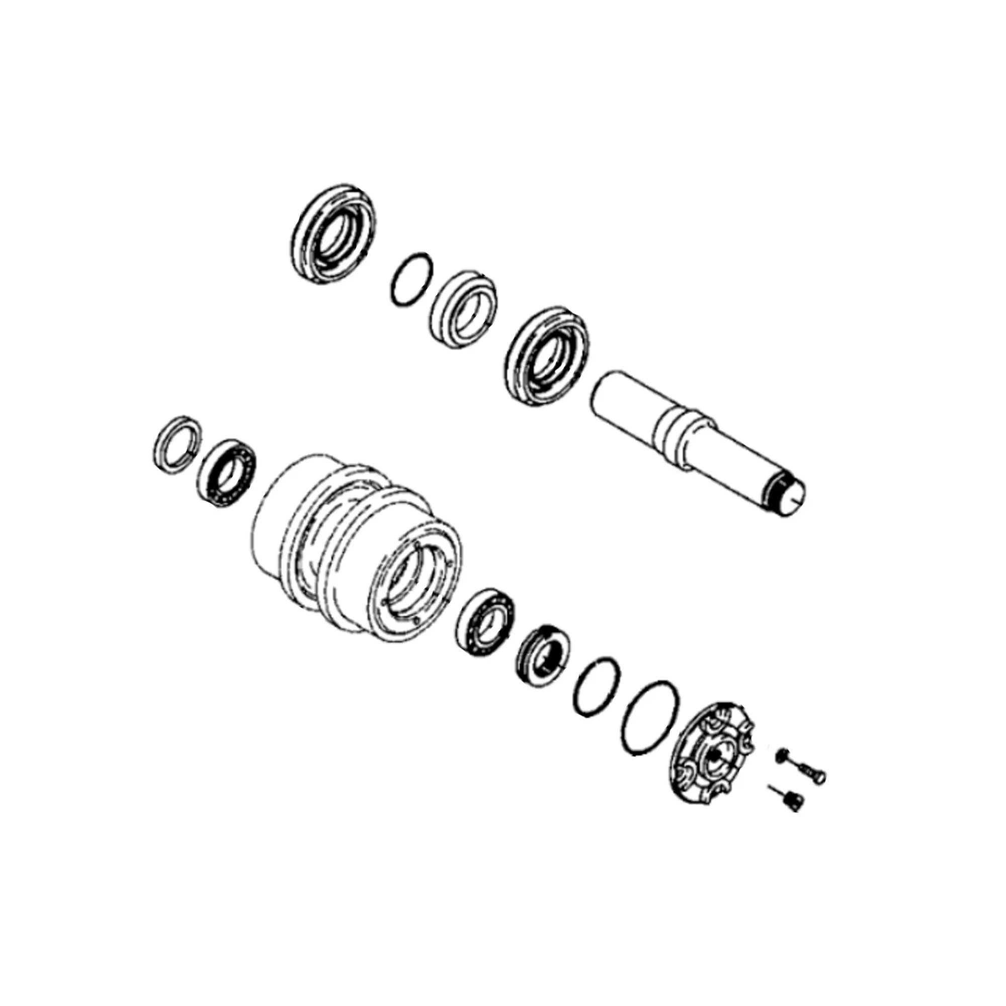 John Deere Track Chain Carrier Roller - AT321371
