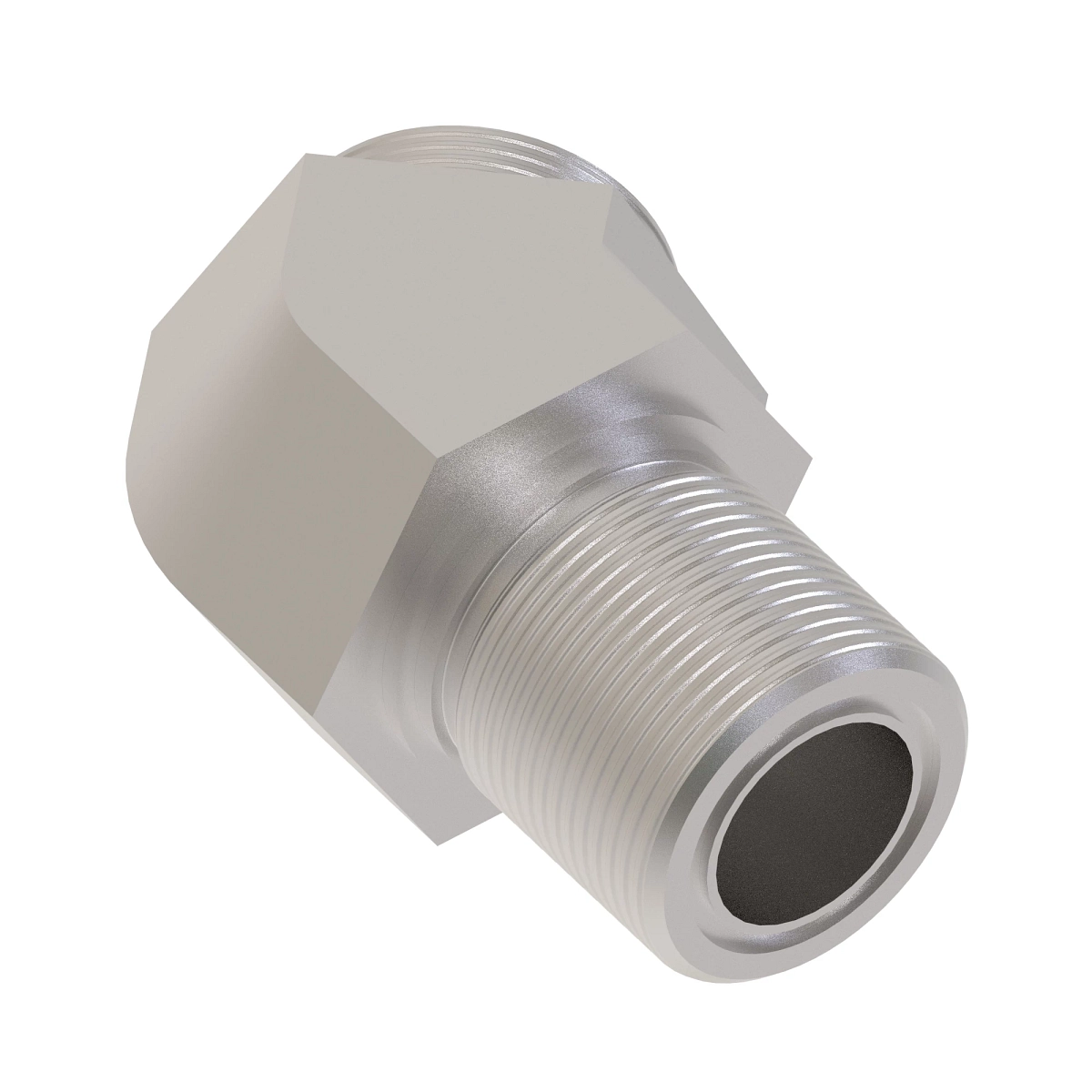 45 Degree Bulkhead Elbow, ORFS