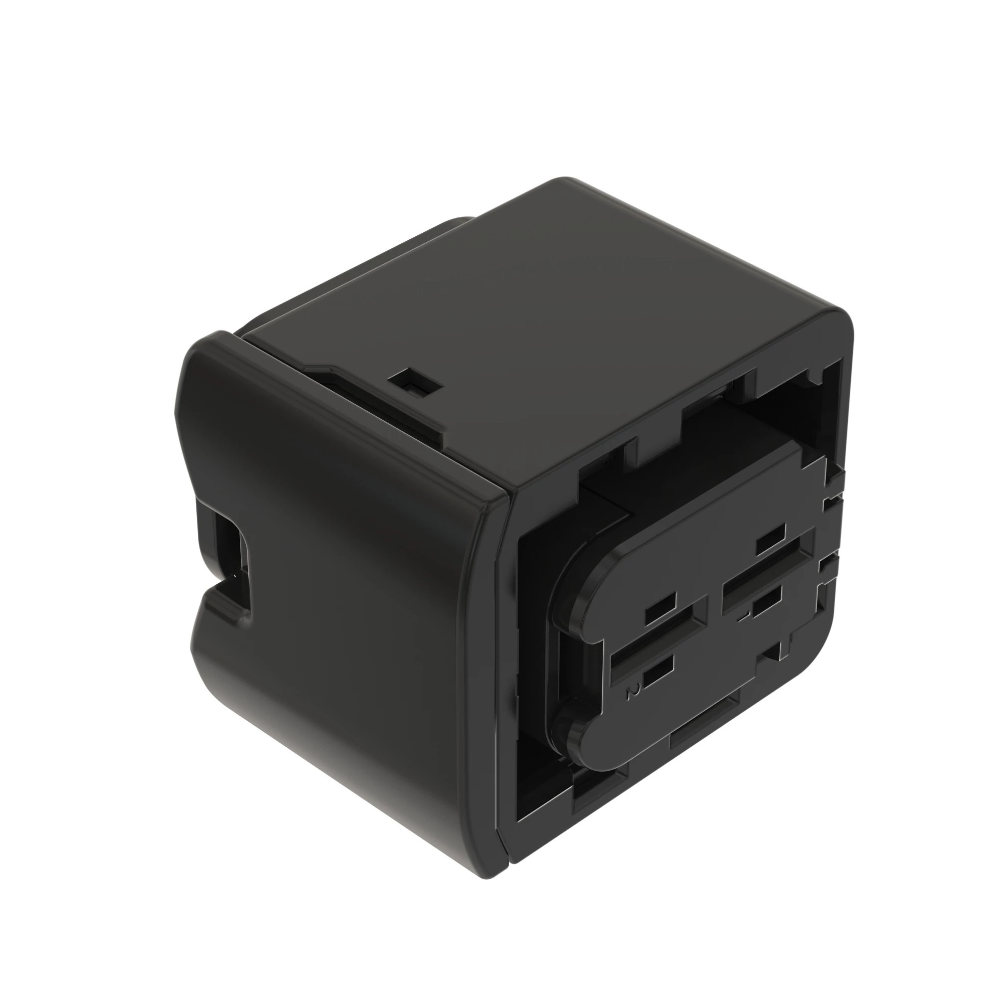 CONN TYCO HDSCS 2W MS BLK PLSTC