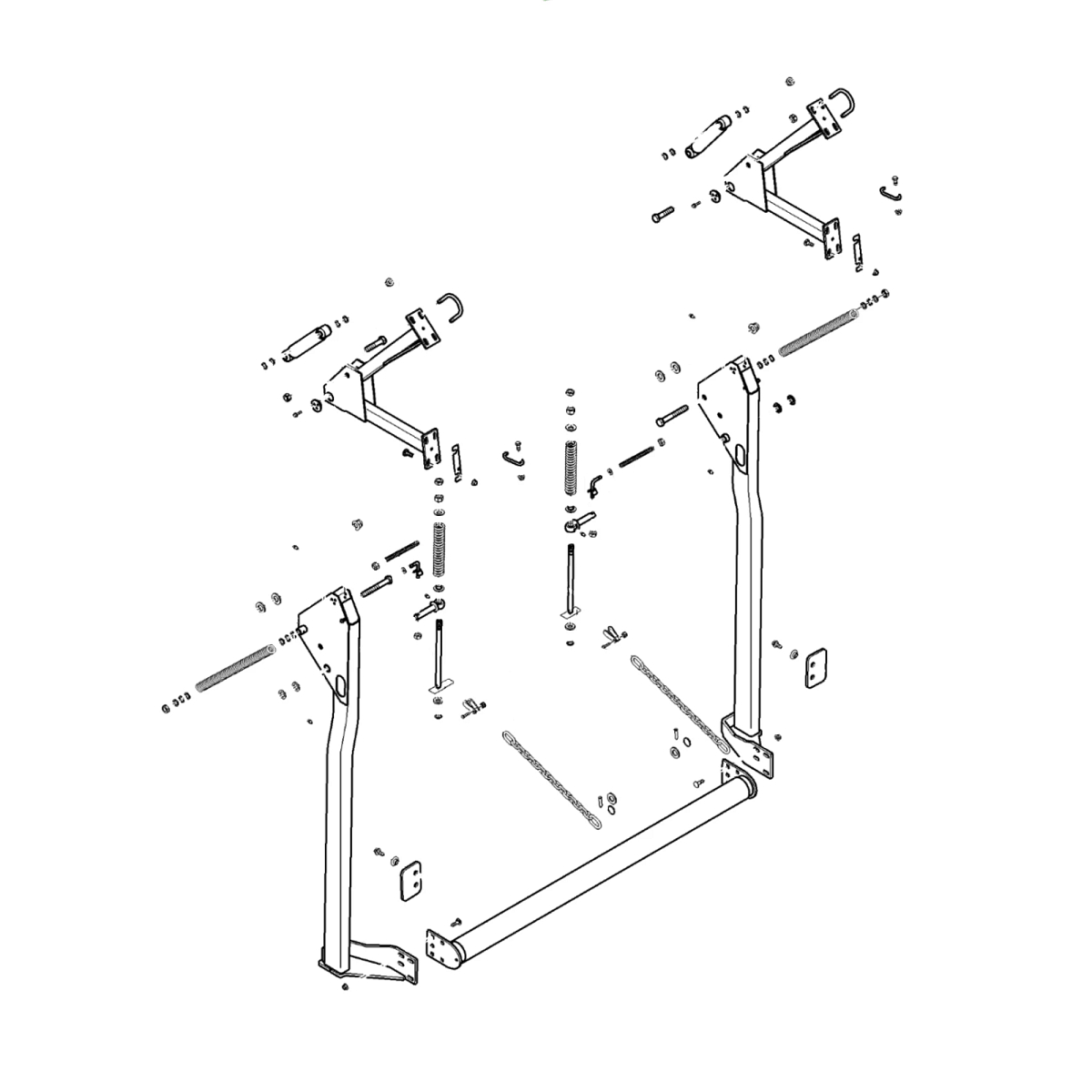 John Deere Bale Push Bar Attachment - BE32556