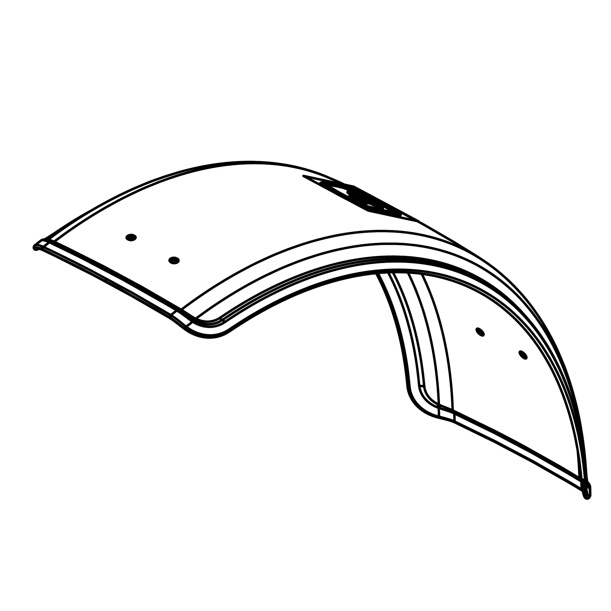 John Deere MFWD (4WD) Front Fenders, 16.5 inch (420 mm) Wide - AL180327