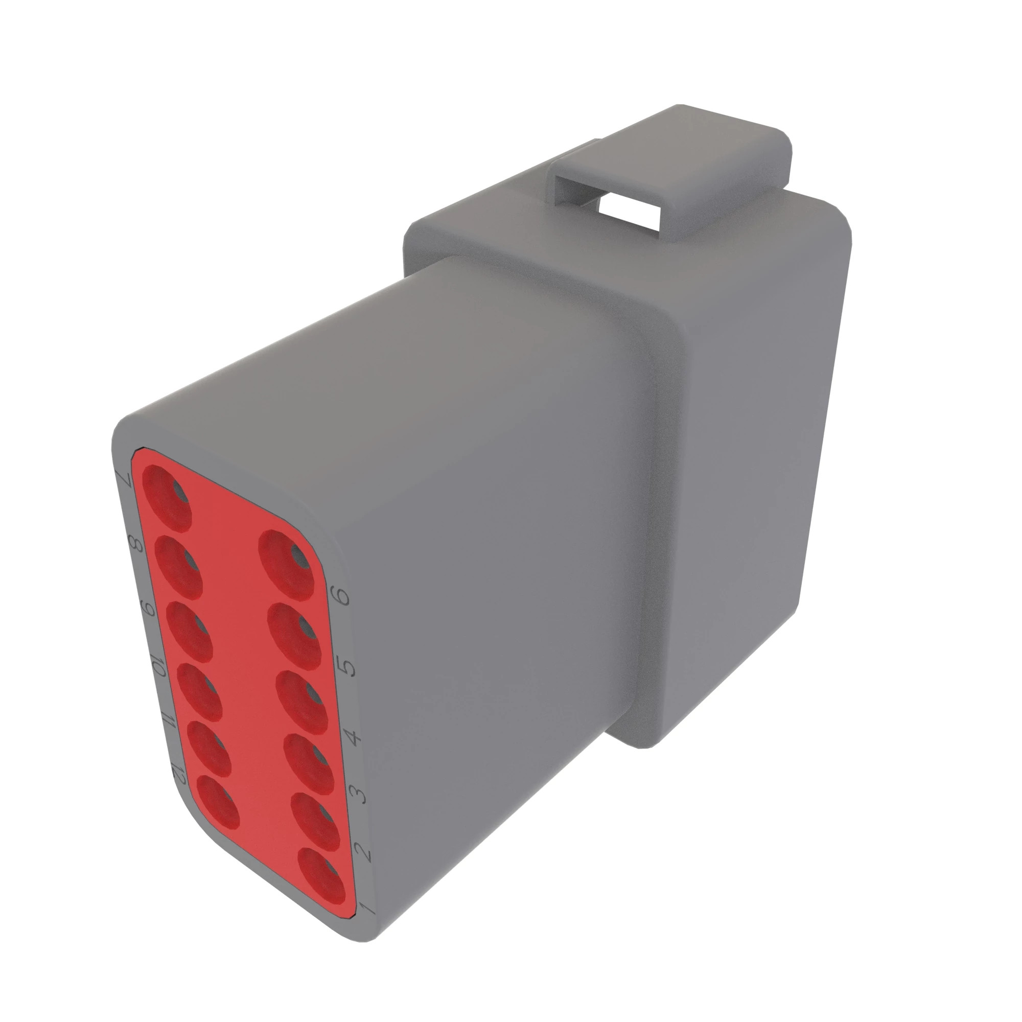 CONN DEUTSCH DT 12W FS GRY PLSTC