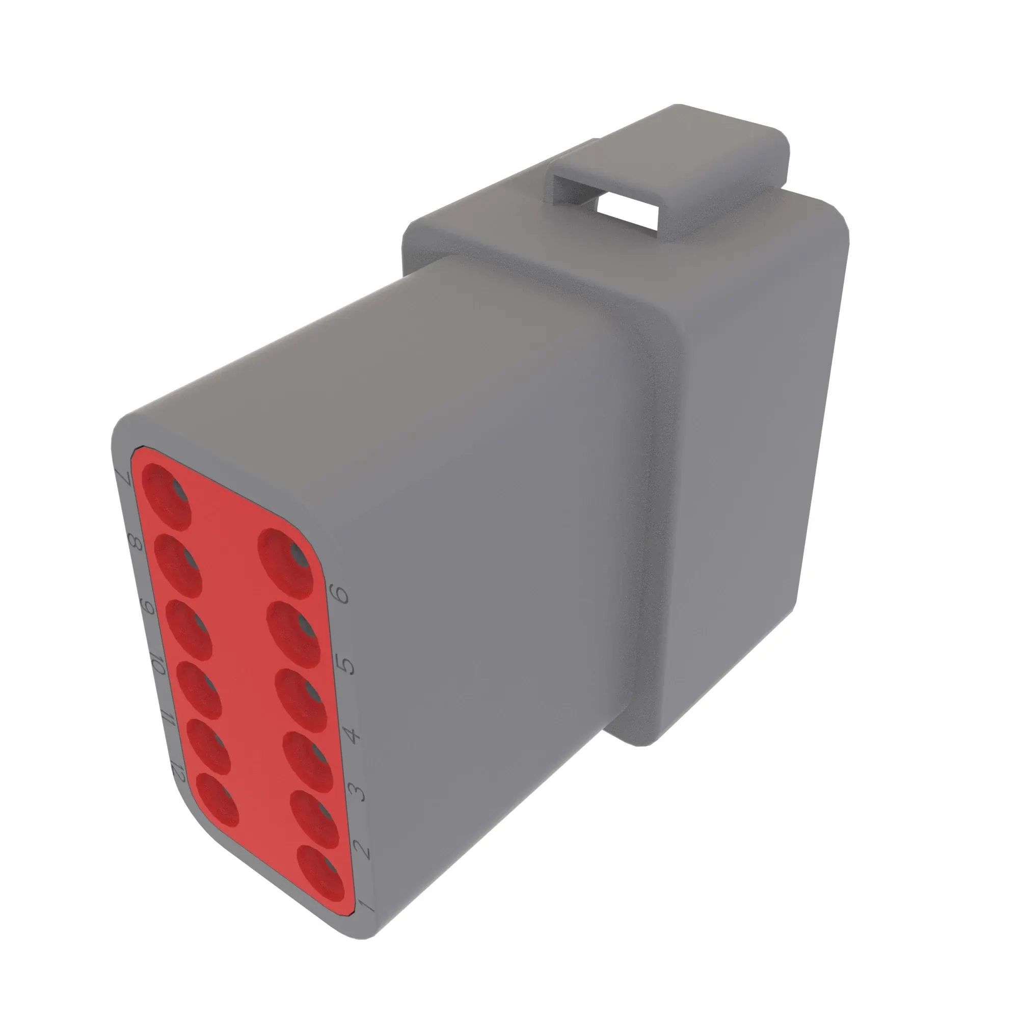 CONN DEUTSCH DT 12W FS GRY PLSTC