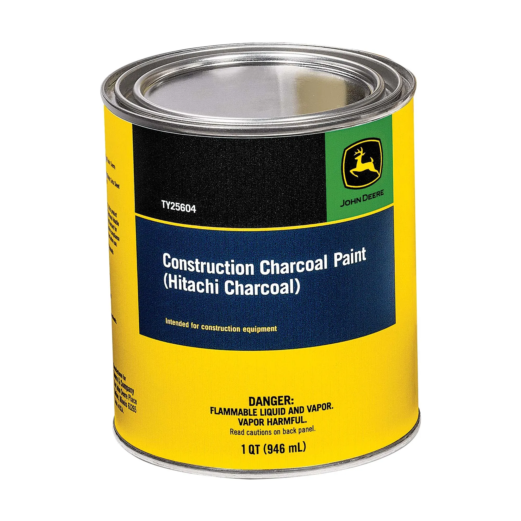 John Deere Construction Charcoal Gray Paint (Low VOC), 946 ml (1 Quart) - TY25936
