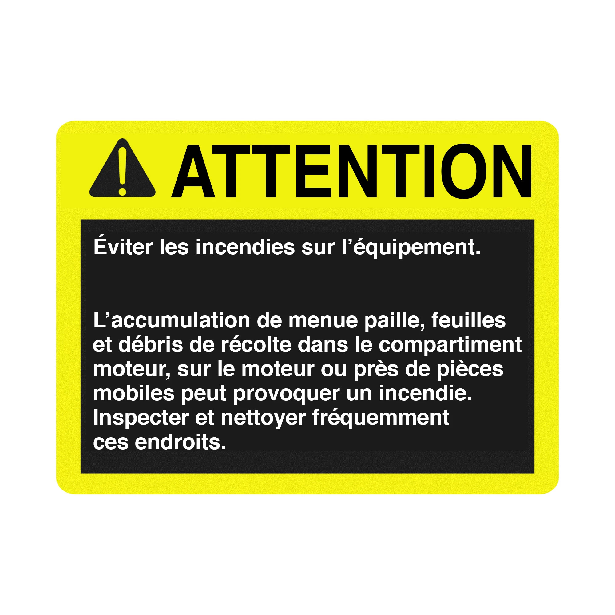 SAFETY SIGN-CAUTION (FRENCH)