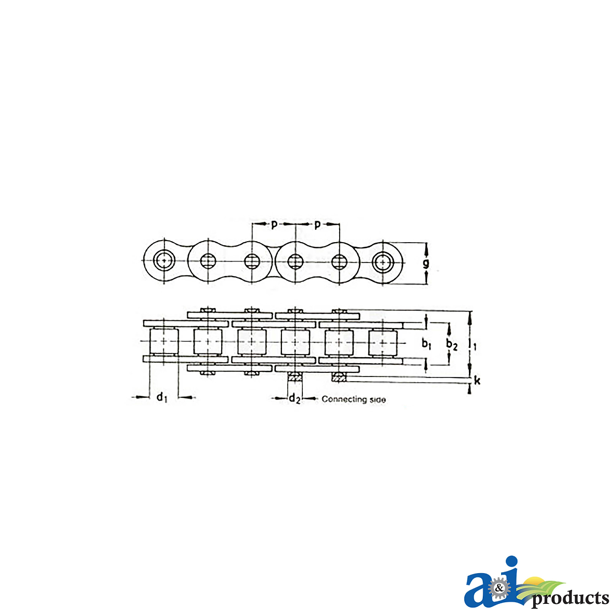 A&I Products Roller Chain - A-RC50