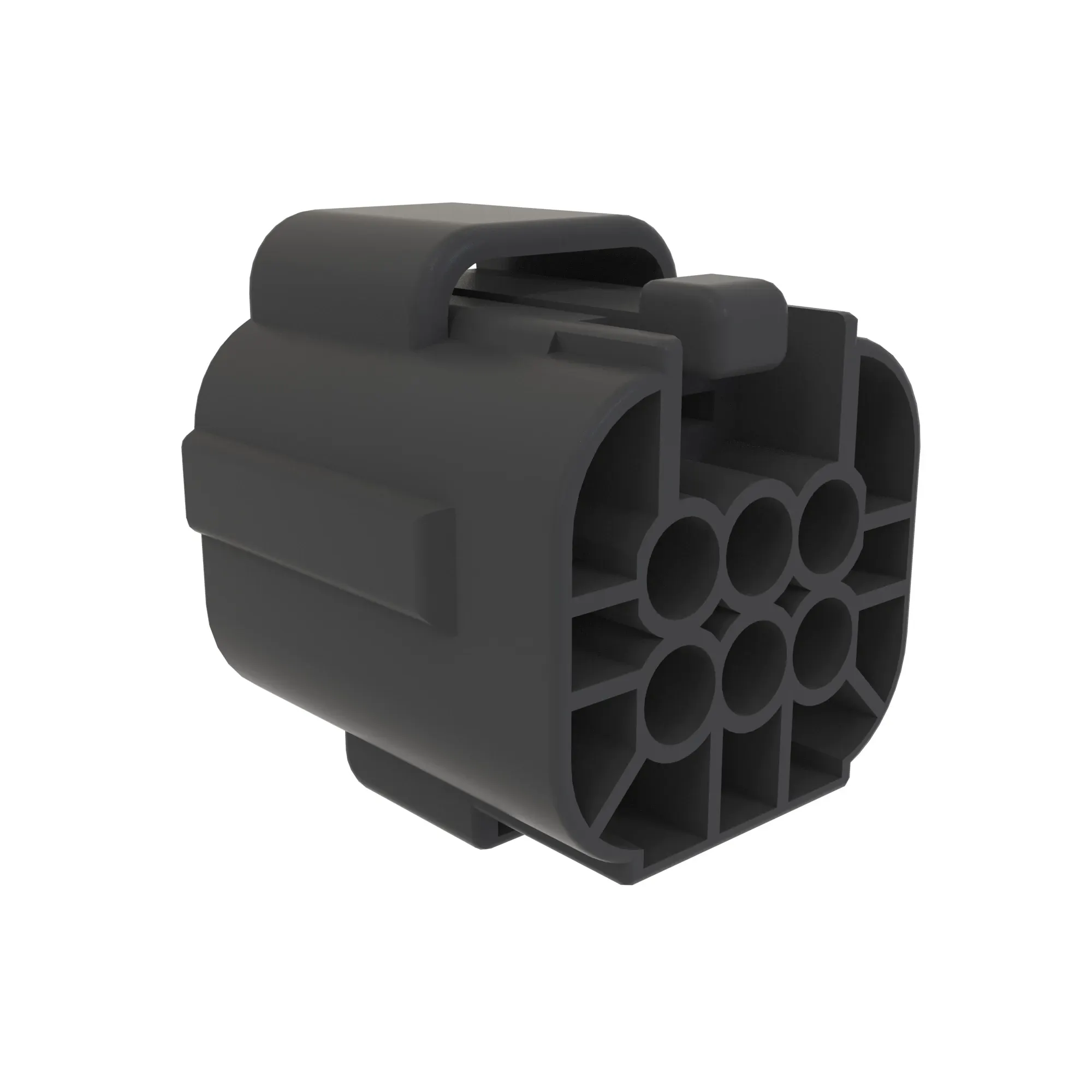 Tyco Te 6WAY Fem Sld Blk Plstc